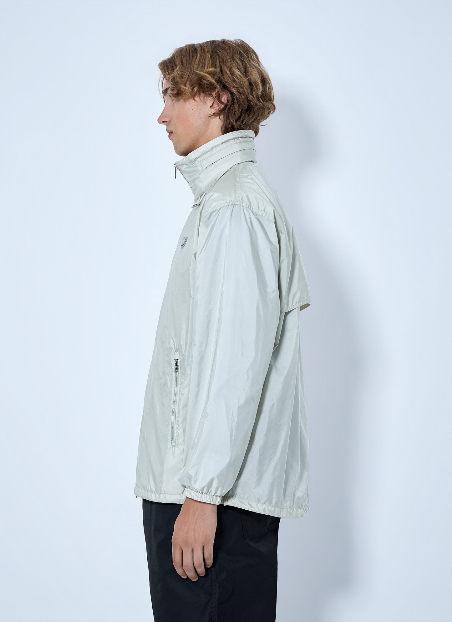 Prada Men High-Neck Zip Jacket PRADA