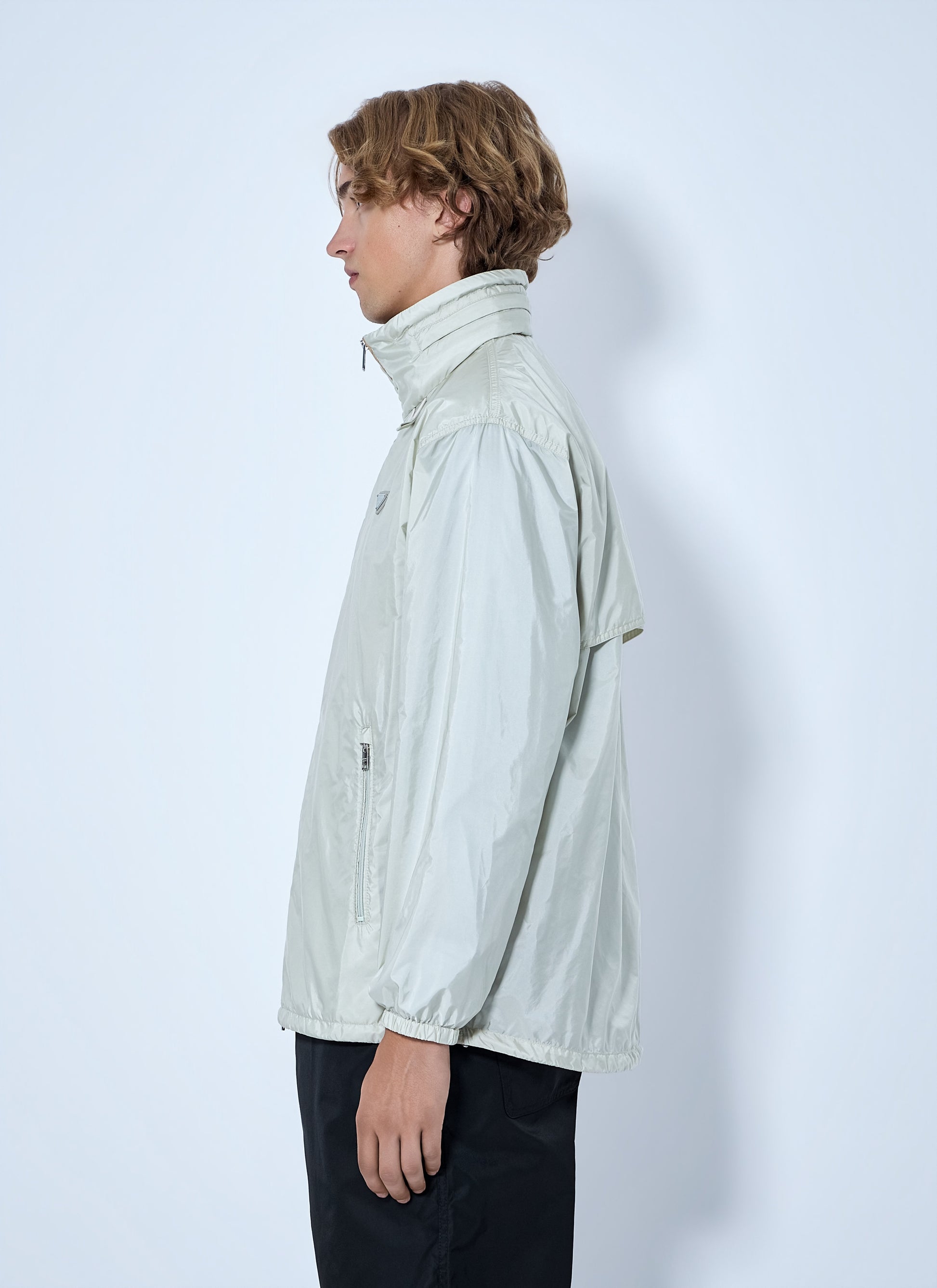 Prada Men High-Neck Zip Jacket PRADA