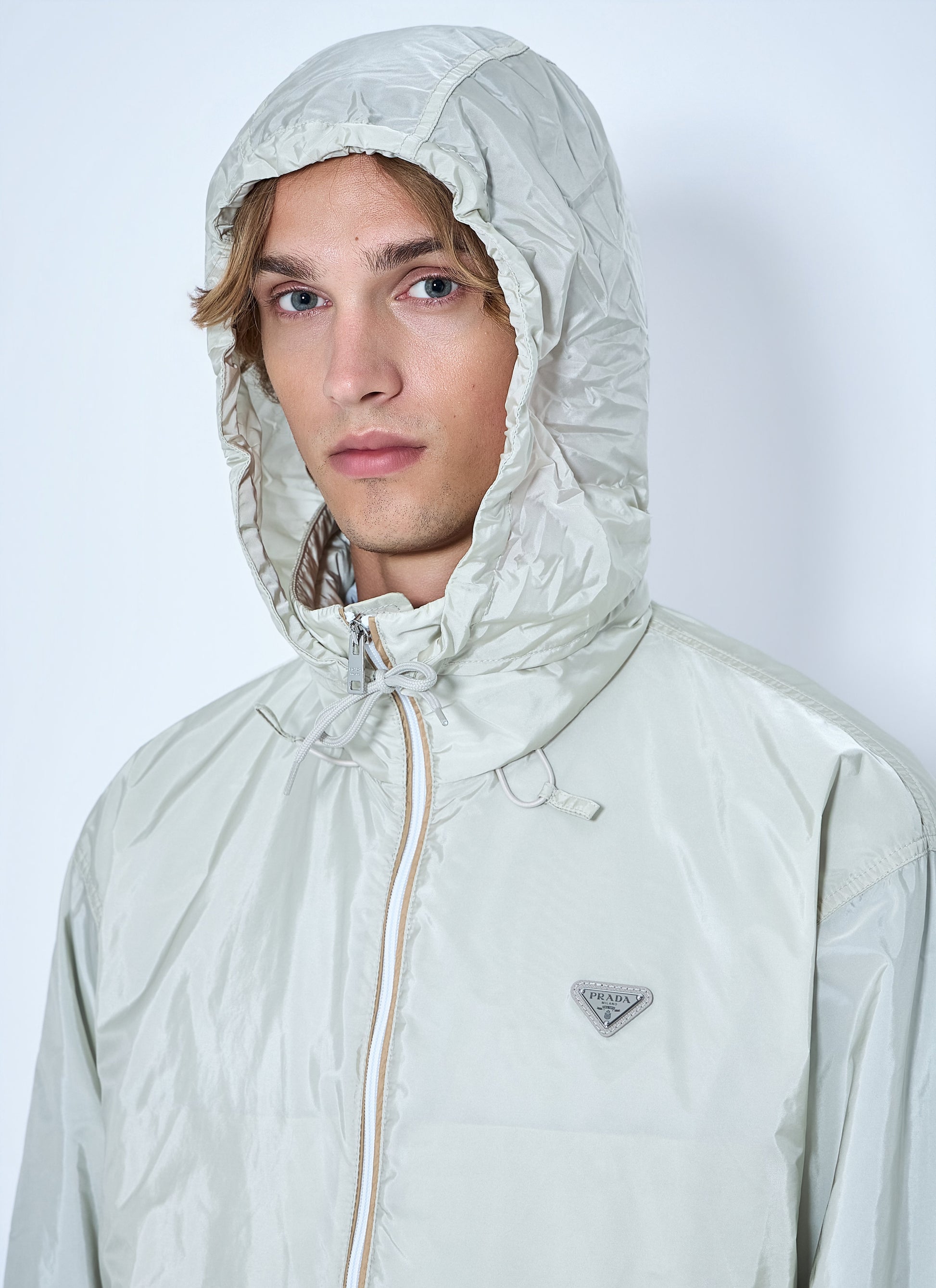 Prada Men High-Neck Zip Jacket PRADA