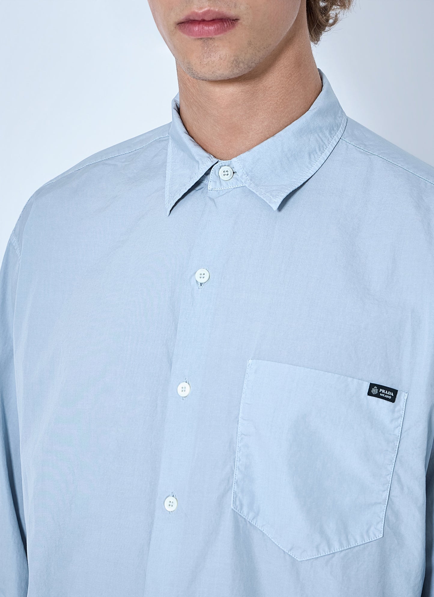 Prada Men Cotton Poplin Shirt PRADA