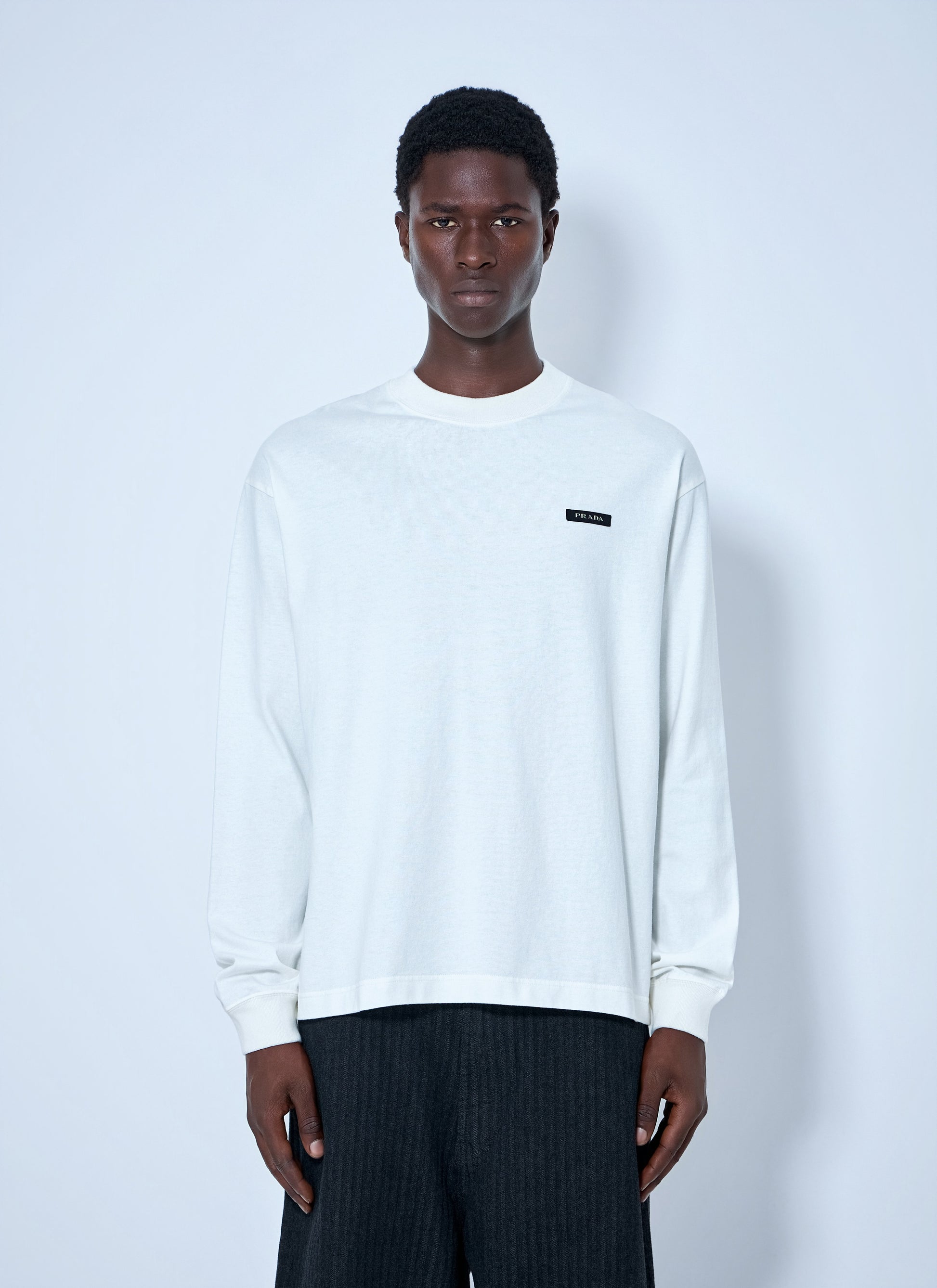 Prada Men Long Sleeve Logo Sweatshirt PRADA