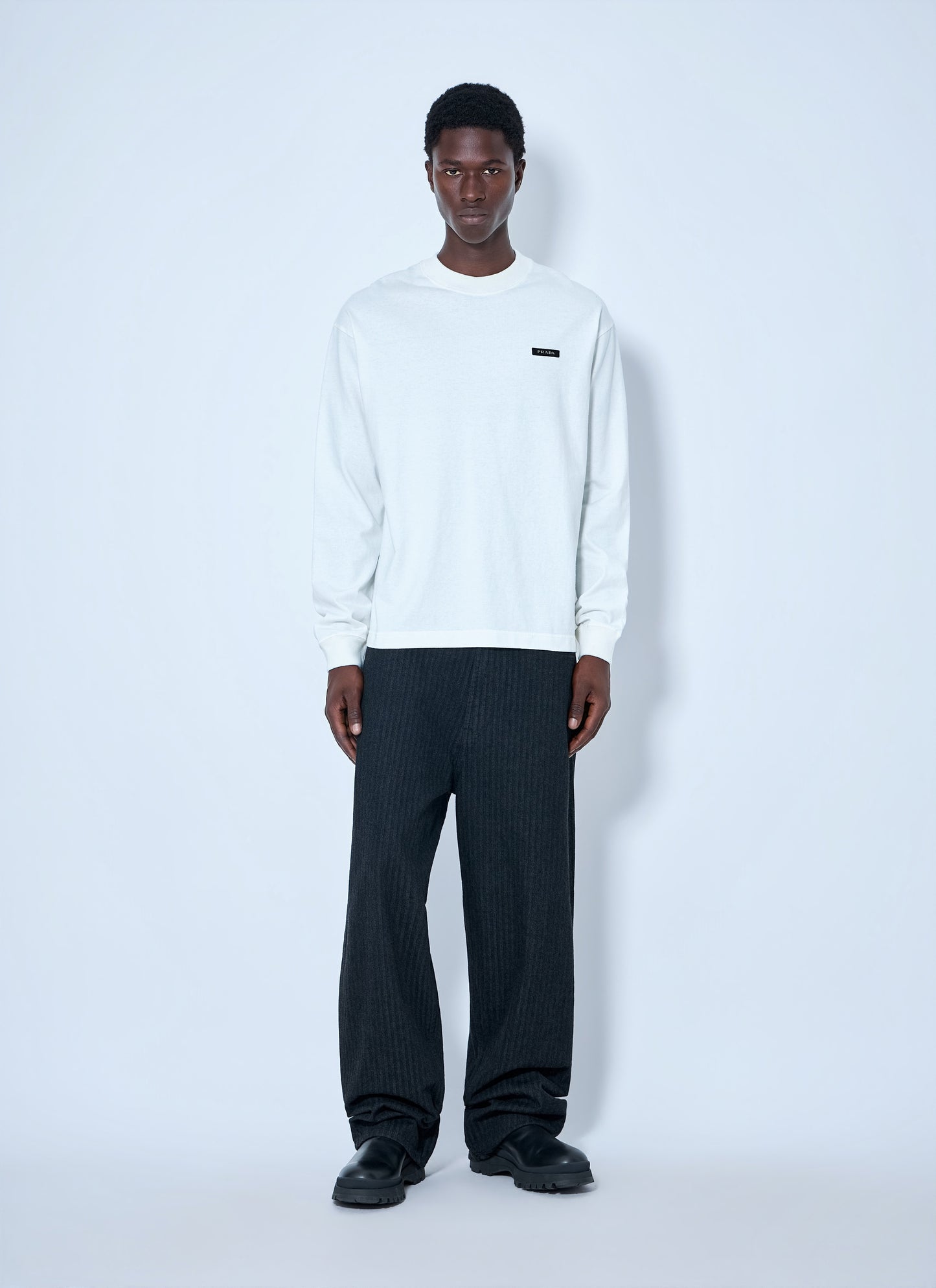 Prada Men Long Sleeve Logo Sweatshirt PRADA