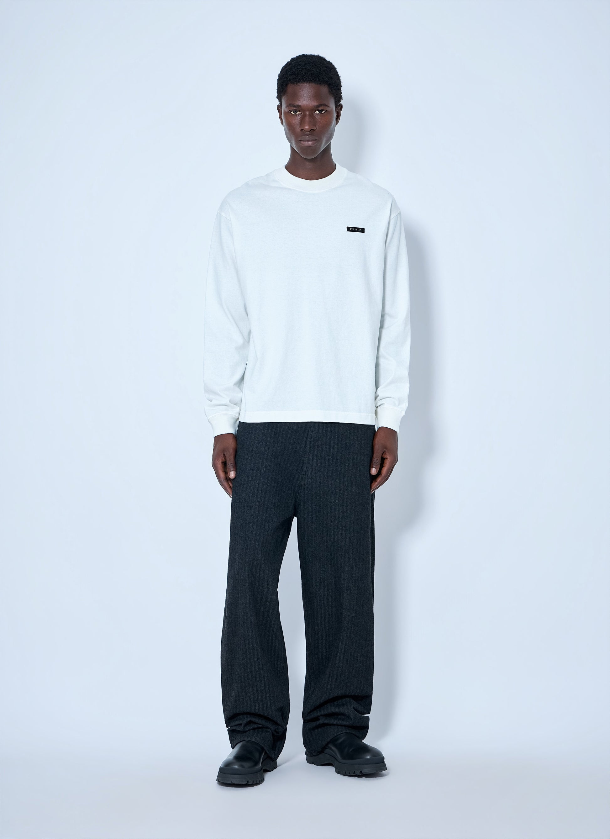 Prada Men Long Sleeve Logo Sweatshirt PRADA