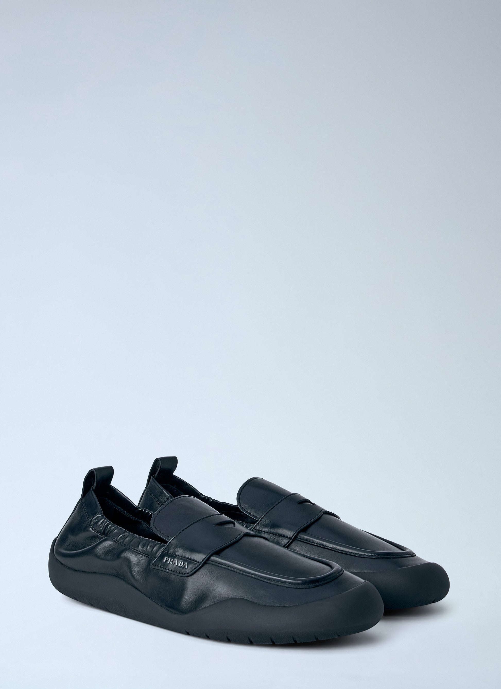 Prada Men Leather Slip-On Loafers PRADA