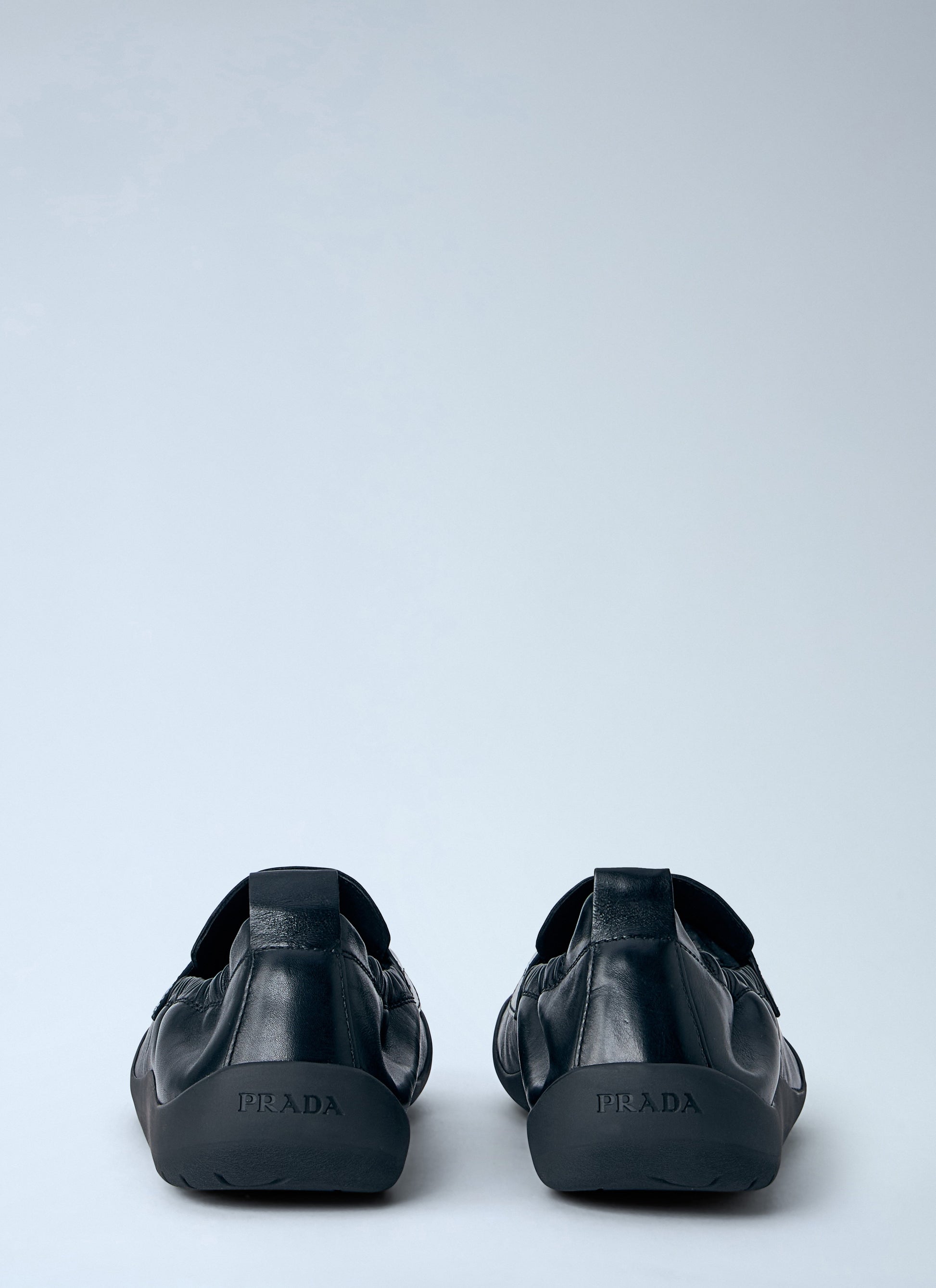 Prada Men Leather Slip-On Loafers PRADA