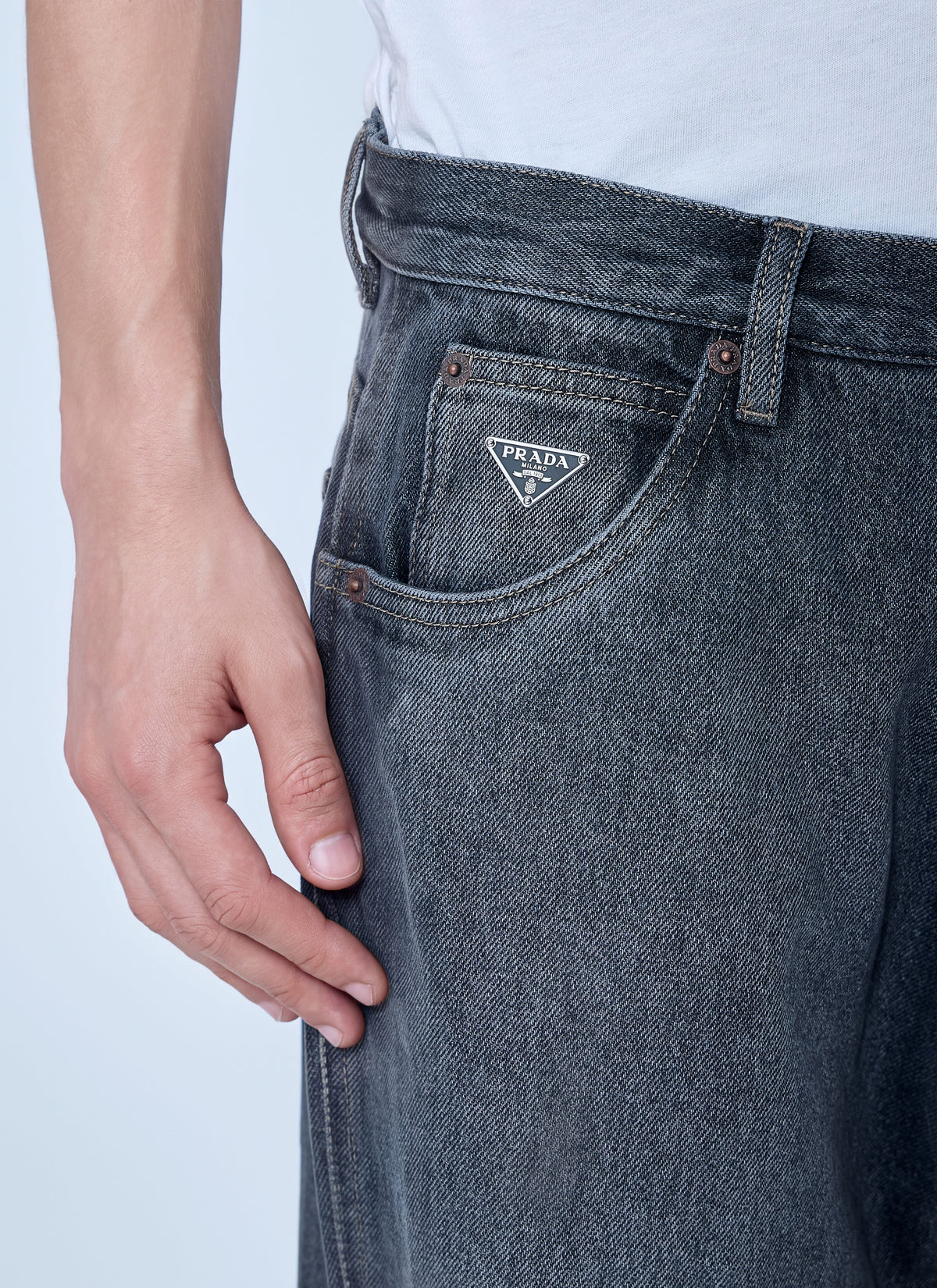 Prada Men Five-Pocket Denim Jeans PRADA