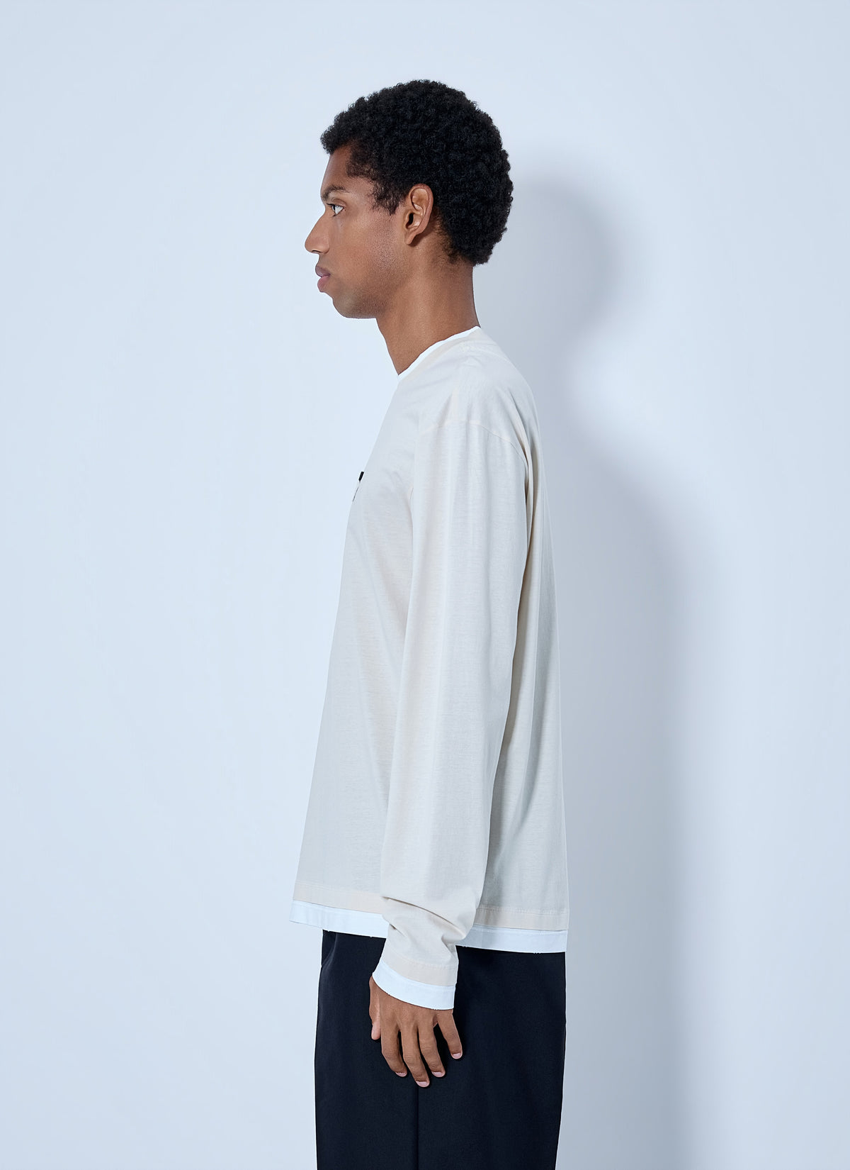 Prada Men Long- Sleeve Cotton T-Shirt PRADA