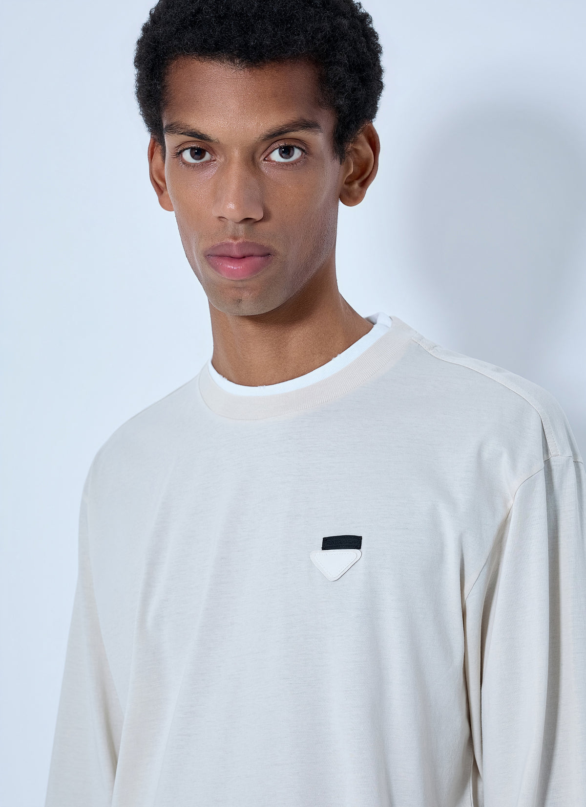 Prada Men Long- Sleeve Cotton T-Shirt PRADA
