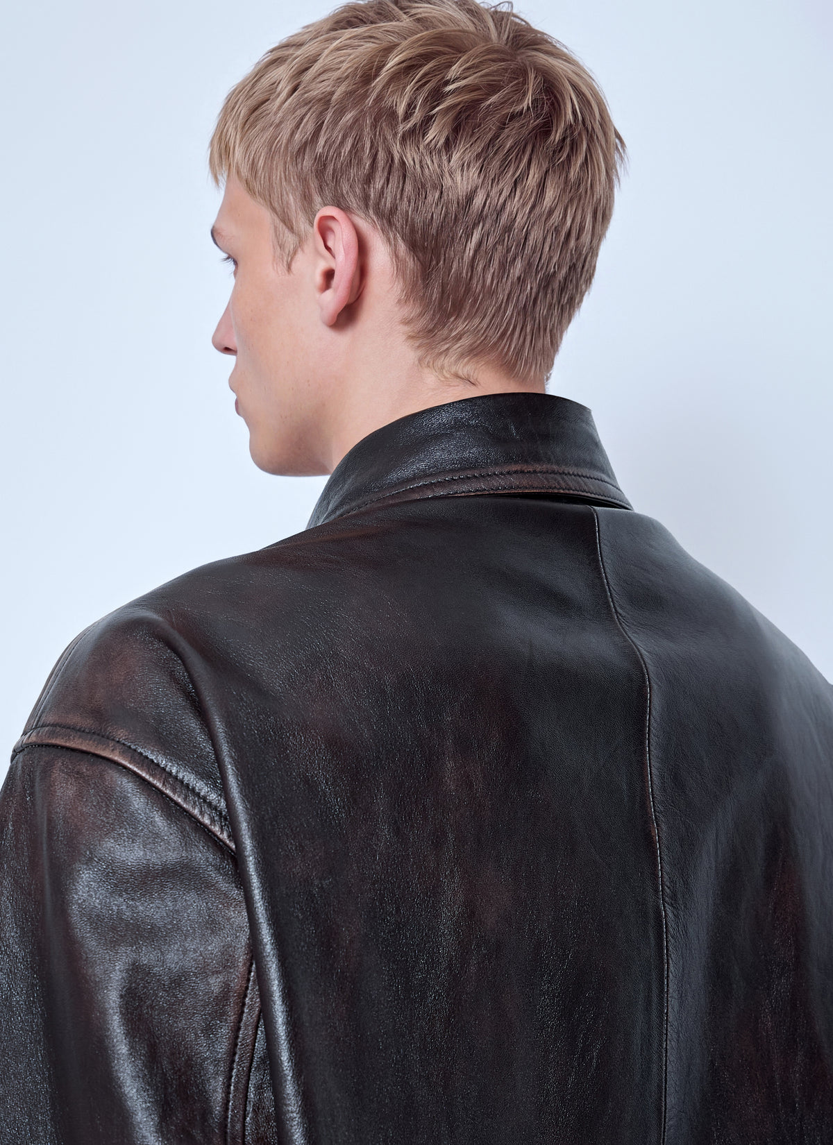 Prada Men Nappa Leather Bomber Jacket PRADA