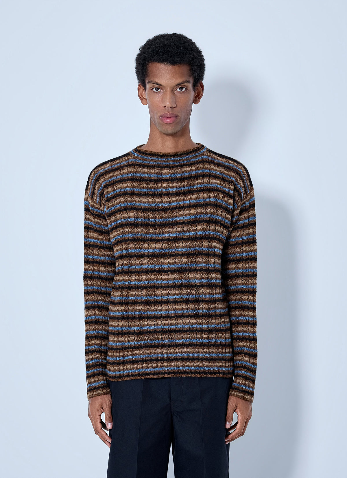 Prada Men Shetland Wool Boatneck Sweater PRADA