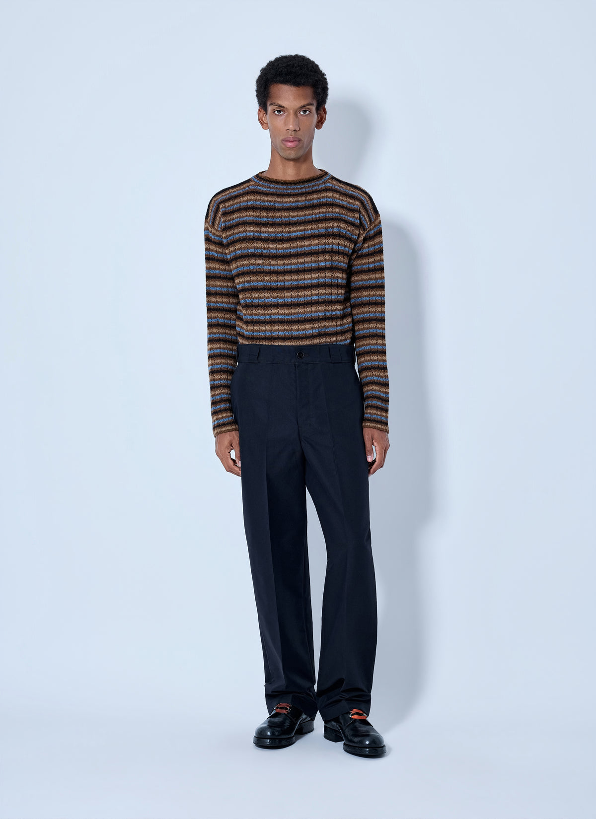 Prada Men Shetland Wool Boatneck Sweater PRADA