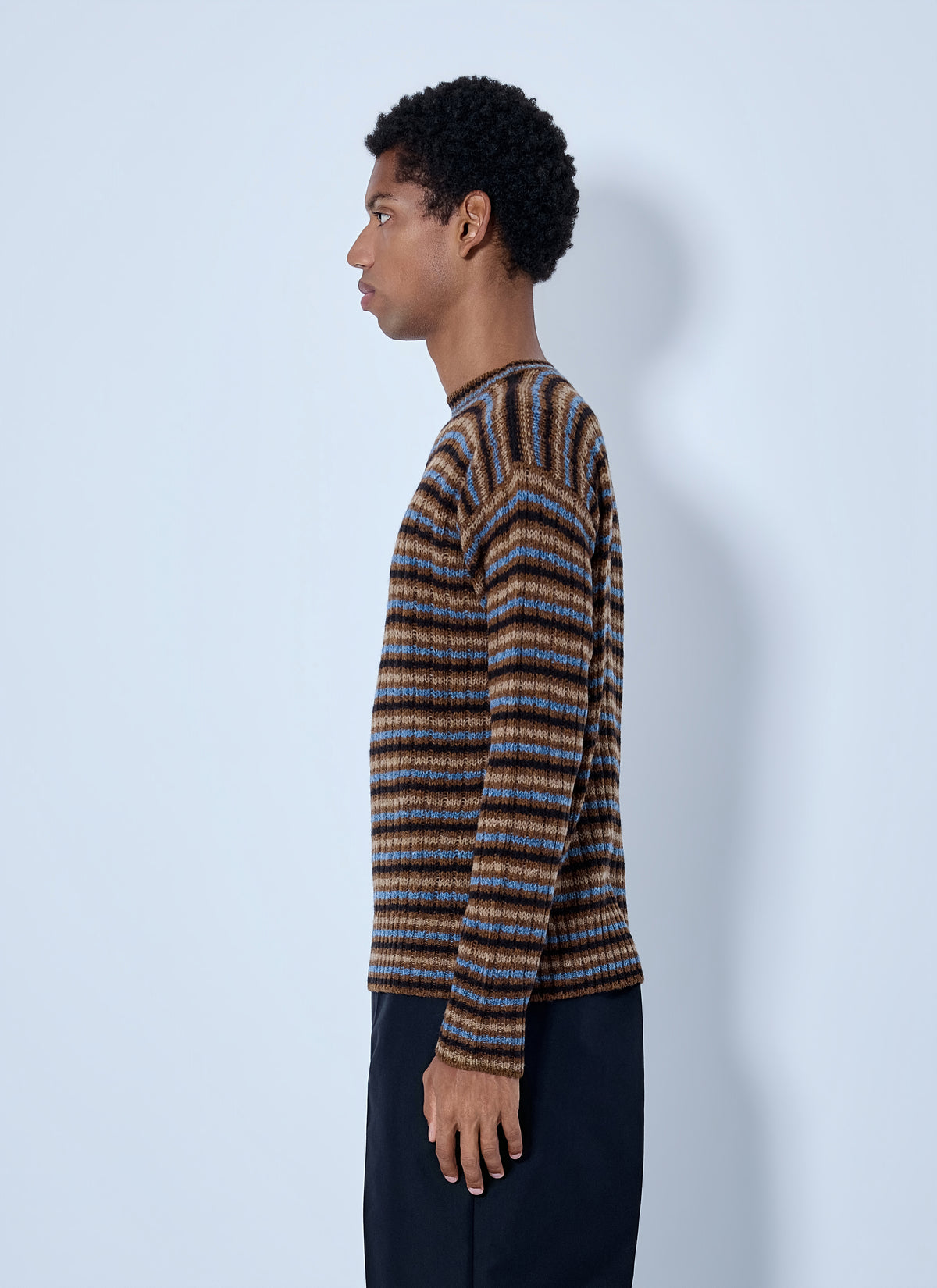 Prada Men Shetland Wool Boatneck Sweater PRADA
