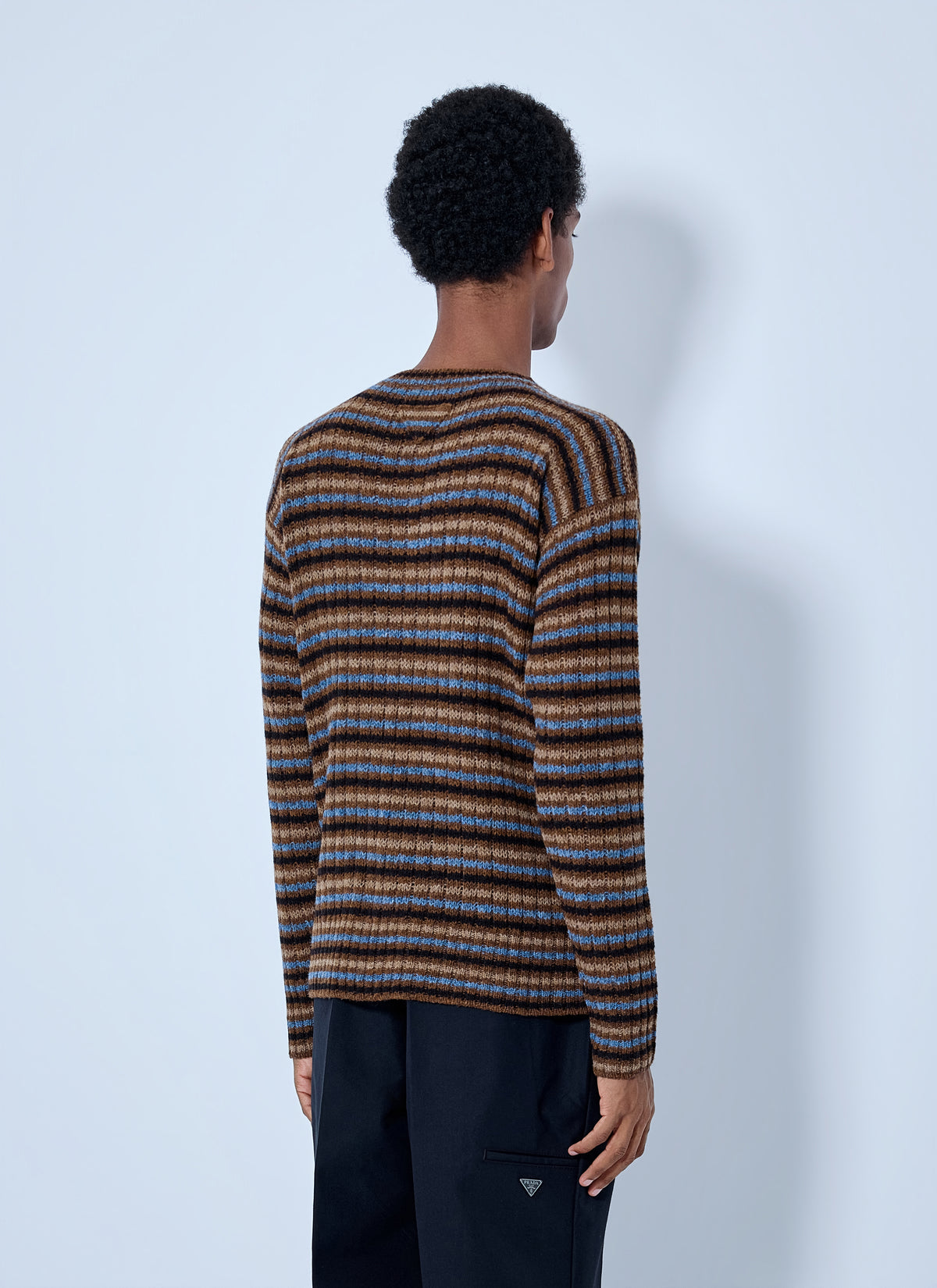 Prada Men Shetland Wool Boatneck Sweater PRADA