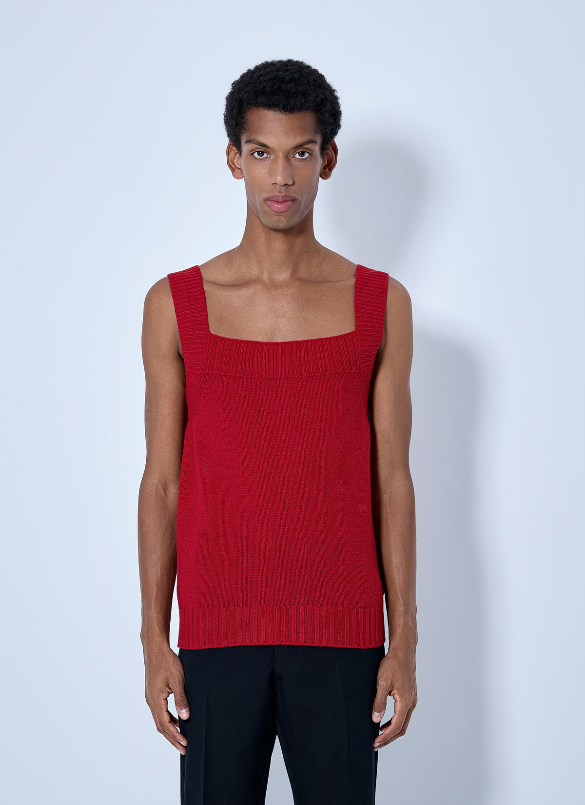 Prada Men Shetland Wool Tank Top PRADA