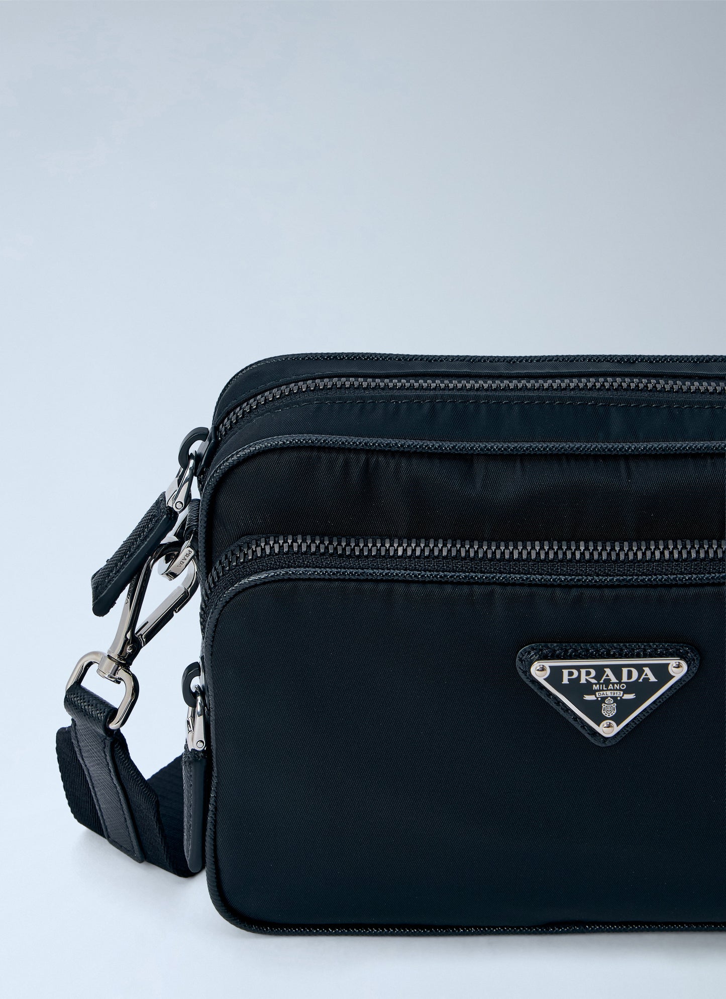 Prada Men Re-Nylon And Saffiano Leather Crossbody Bag PRADA