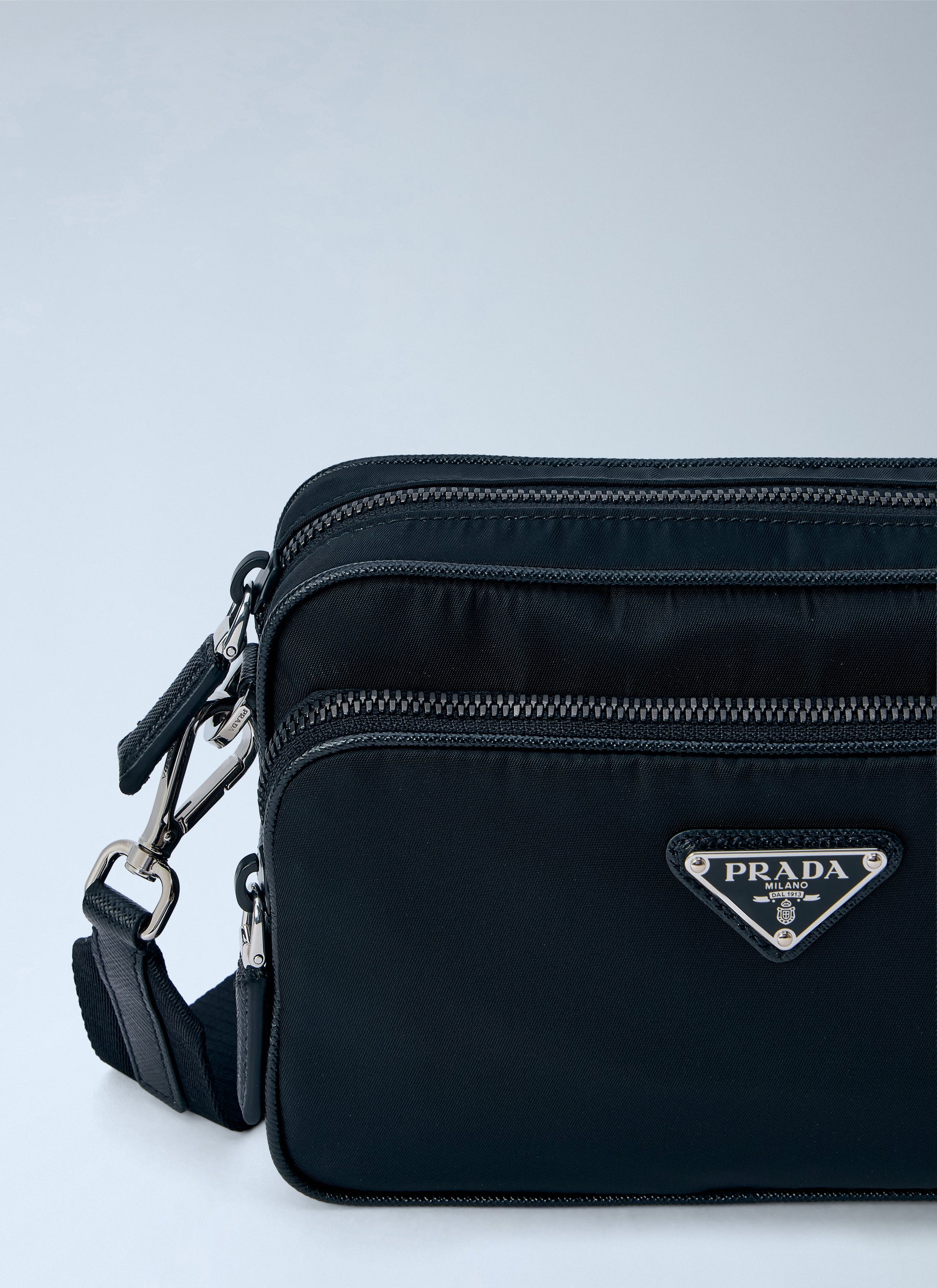 Prada Men Re-Nylon And Saffiano Leather Crossbody Bag PRADA