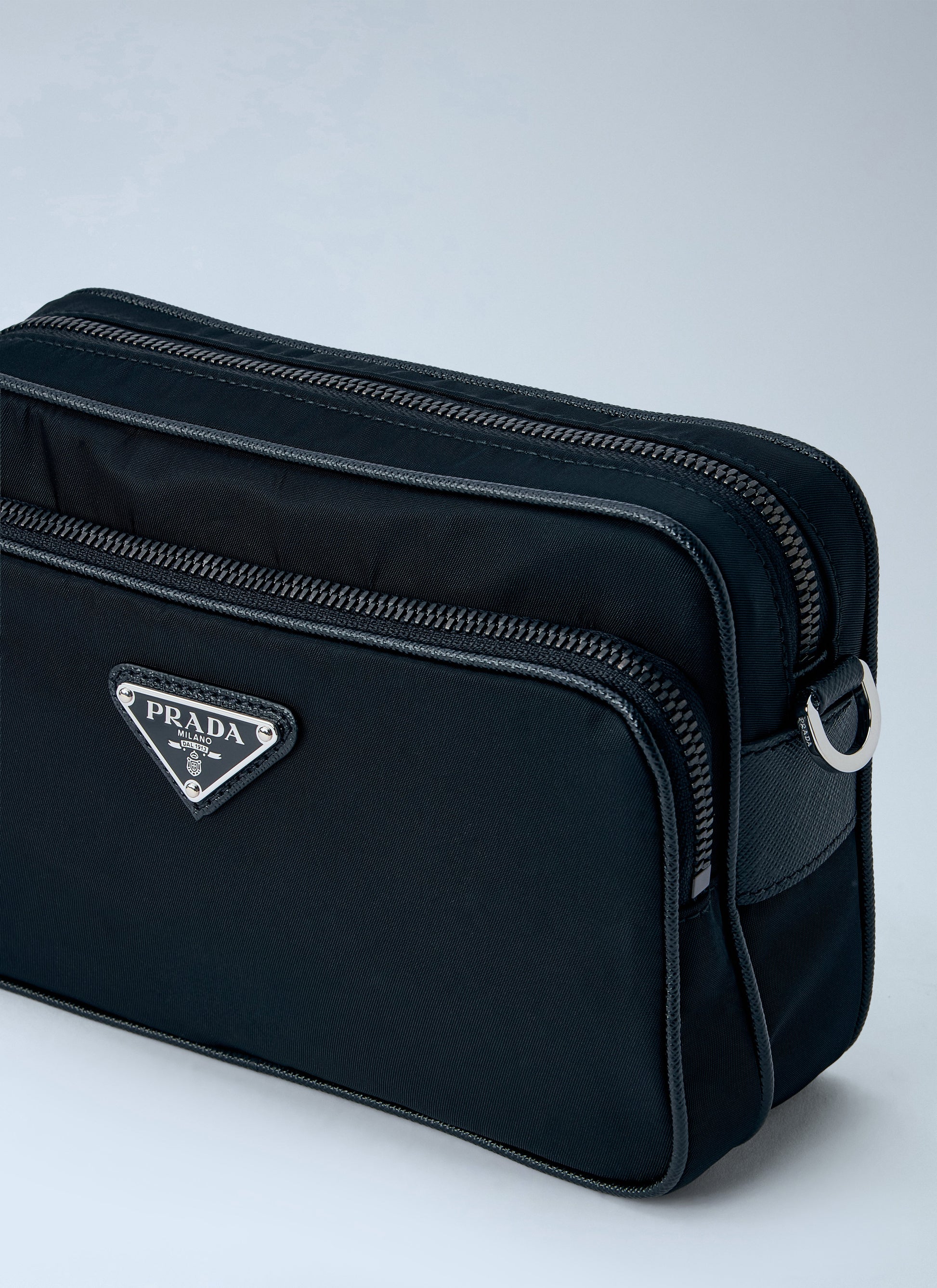 Prada Men Re-Nylon And Saffiano Leather Crossbody Bag PRADA