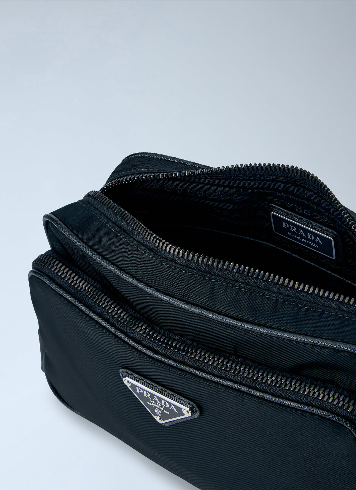 Prada Men Re-Nylon And Saffiano Leather Crossbody Bag PRADA