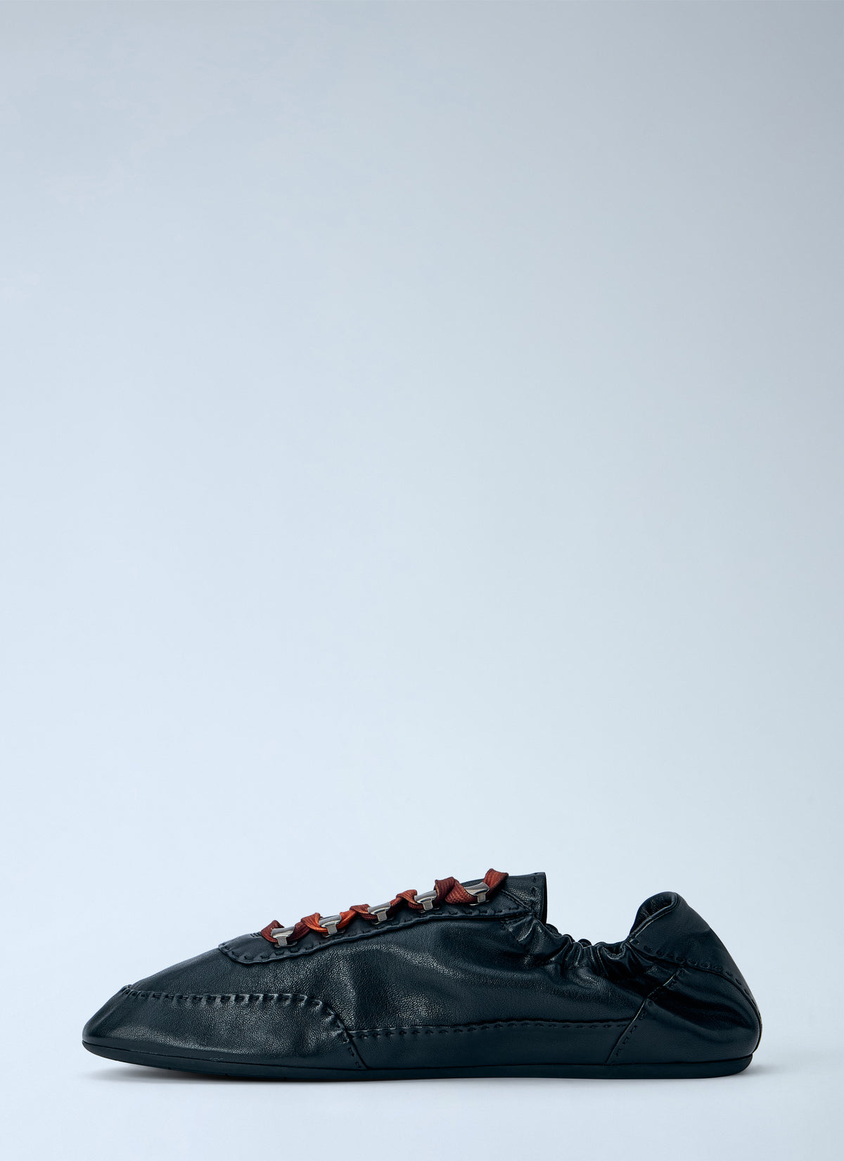 Prada Men Collapse Antiqued Nappa Leather Sneakers PRADA