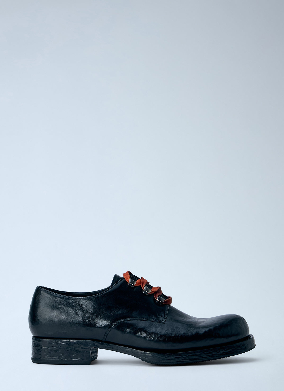 Prada Men Antiqued Leather Lace-Ups PRADA