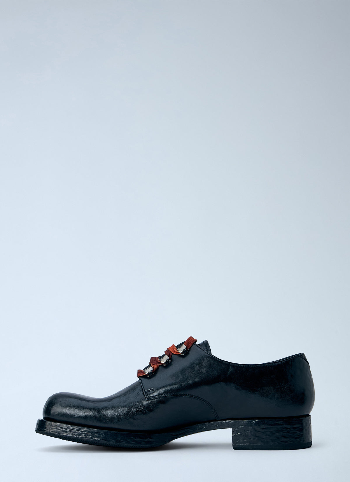 Prada Men Antiqued Leather Lace-Ups PRADA