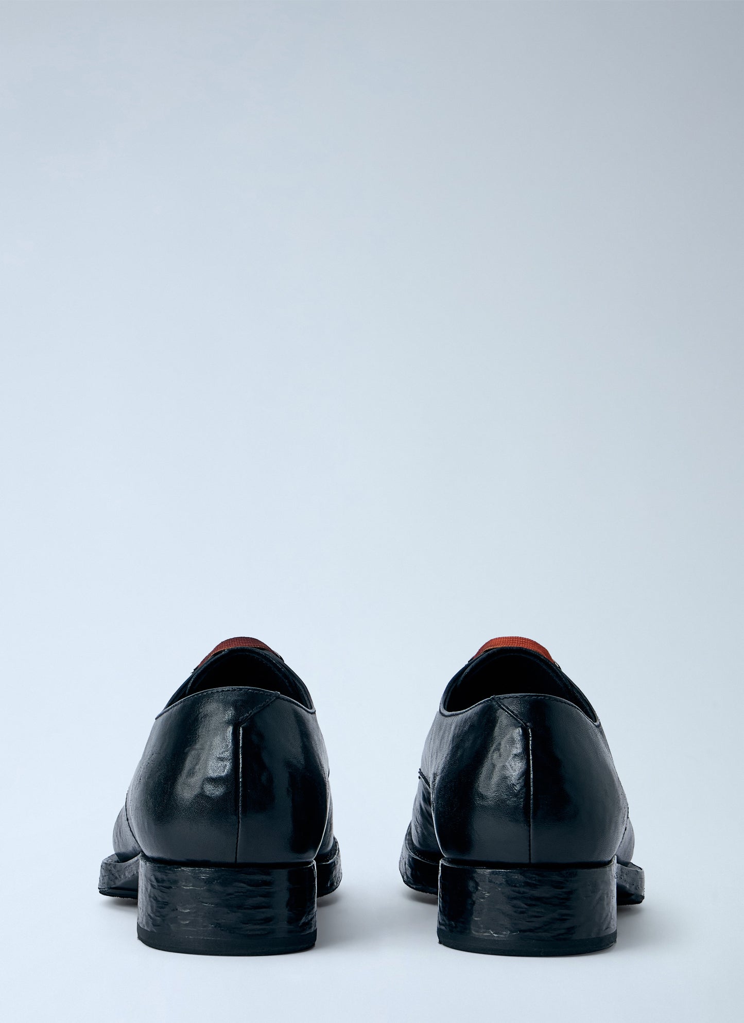Prada Men Antiqued Leather Lace-Ups PRADA