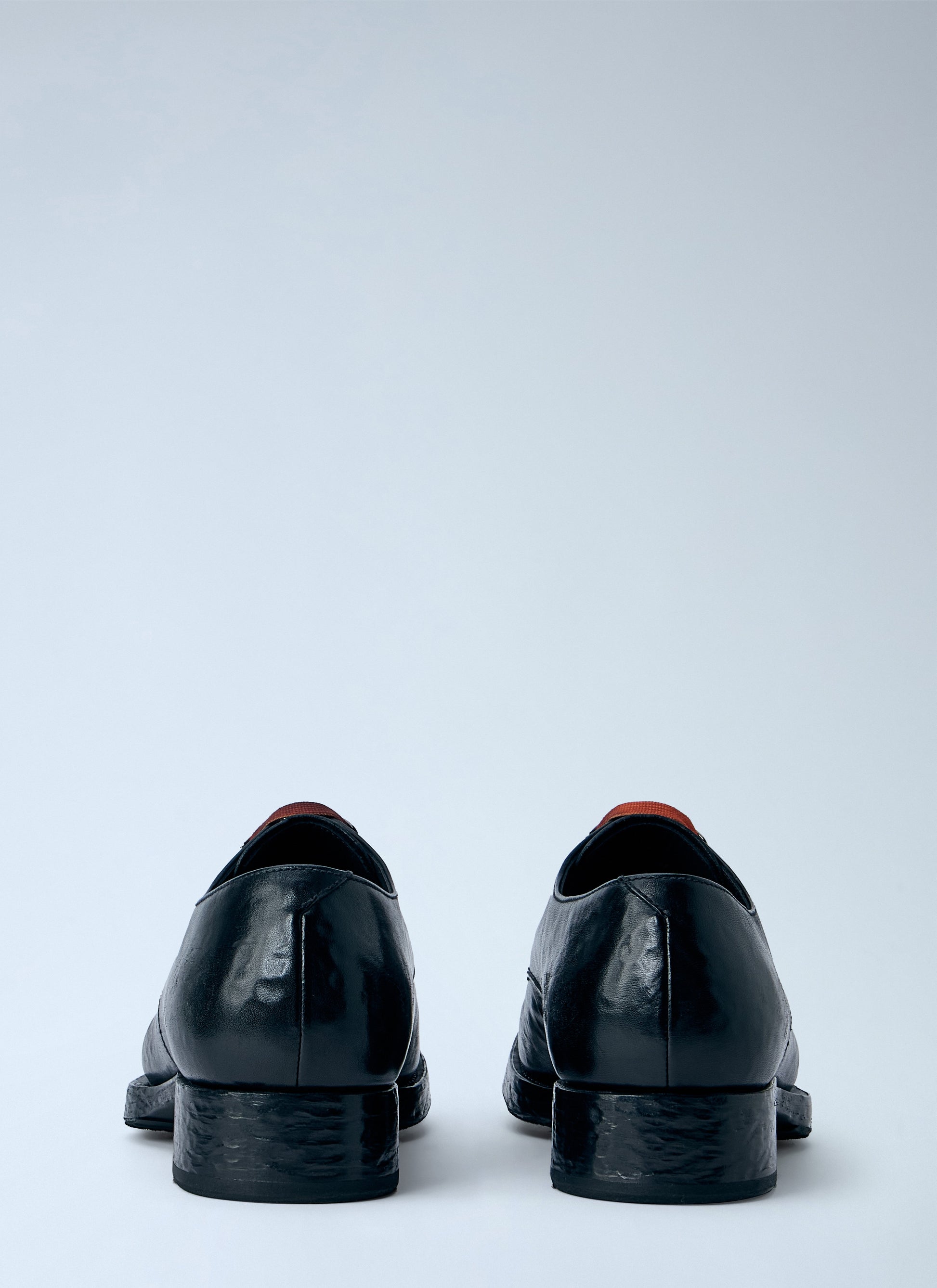 Prada Men Antiqued Leather Lace-Ups PRADA