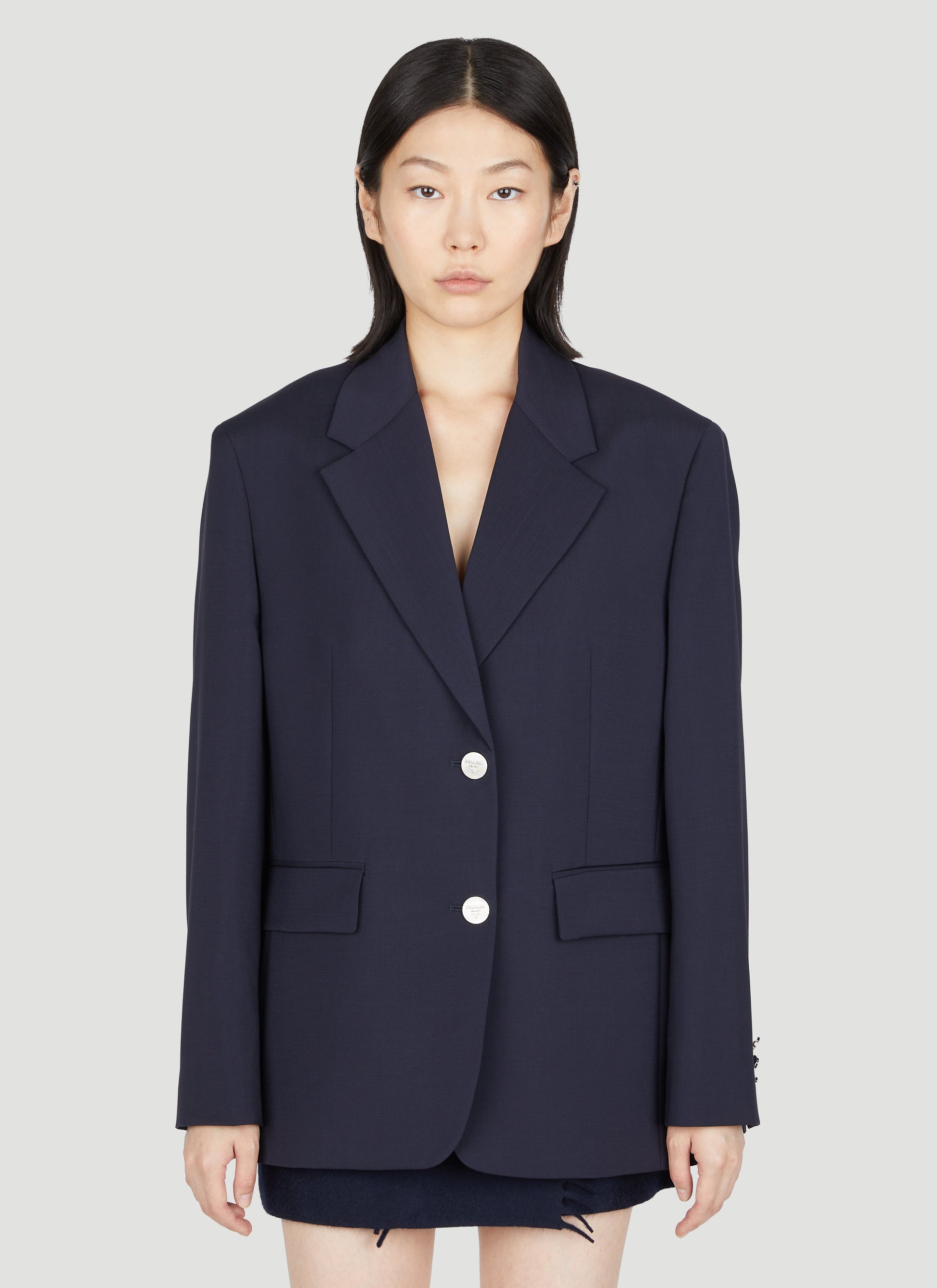 Prada Women Wool Mohair Suit Blazer PRADA