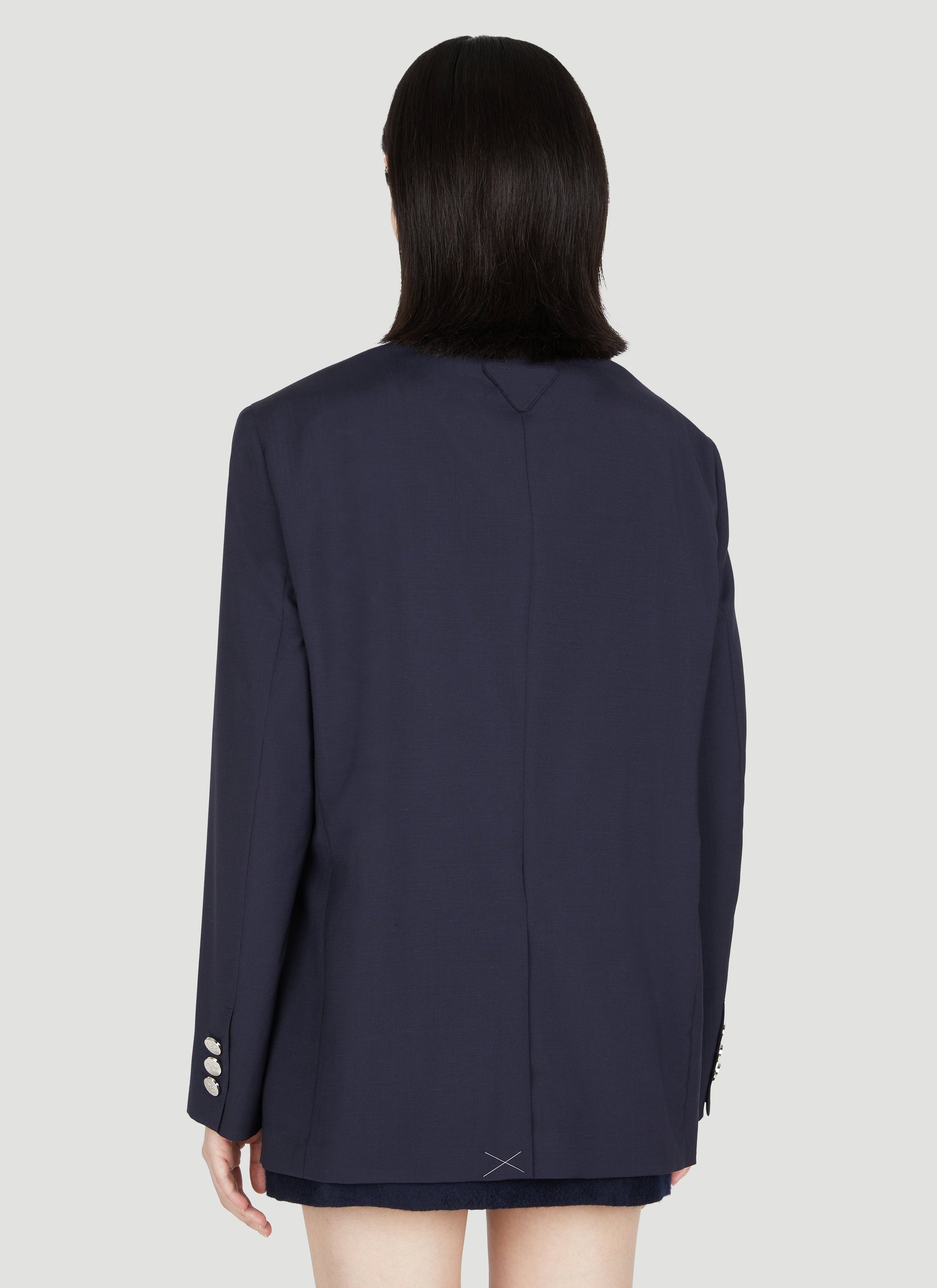 Prada Women Wool Mohair Suit Blazer PRADA