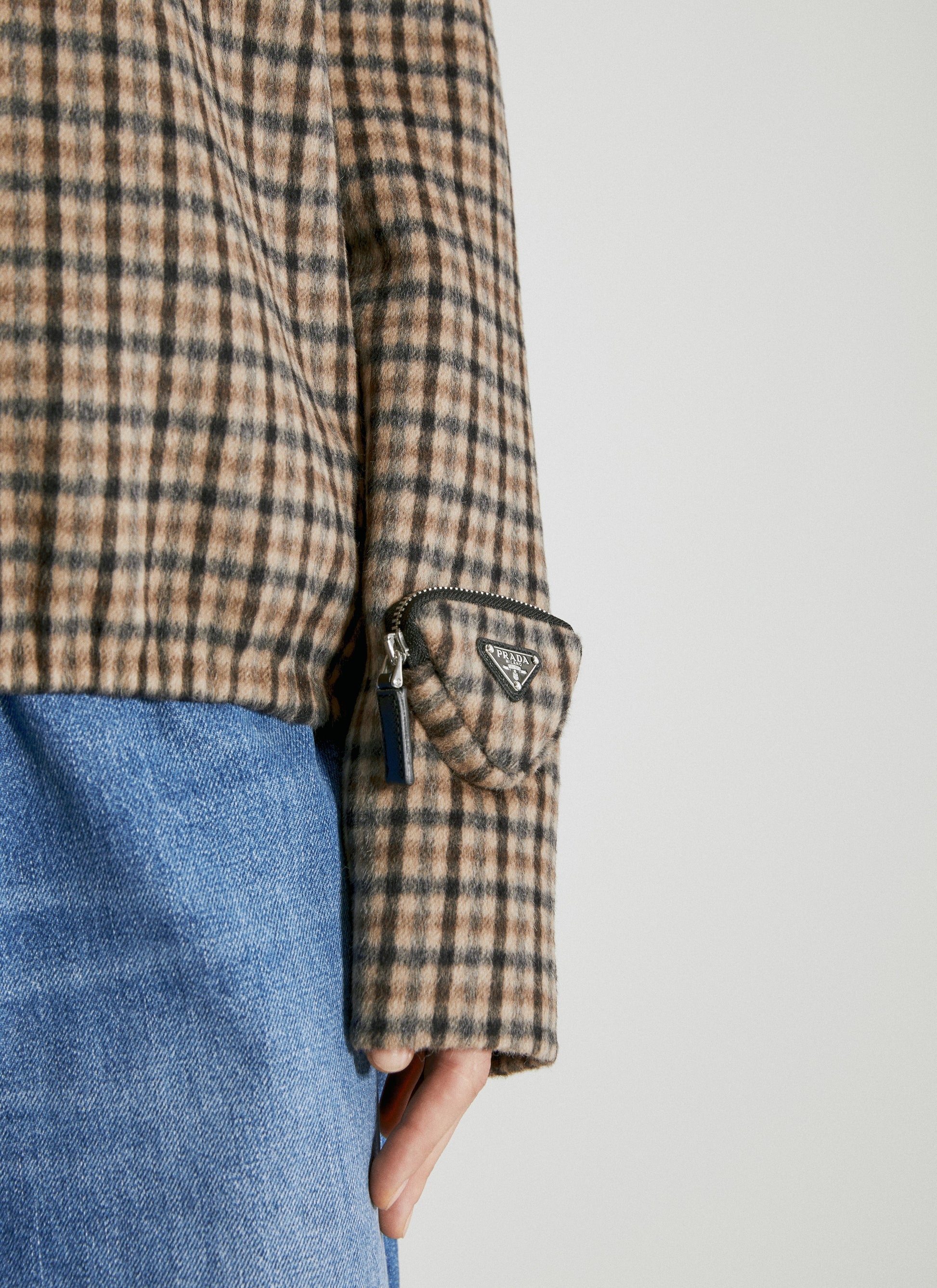 Prada Women Cashgora Check Top PRADA