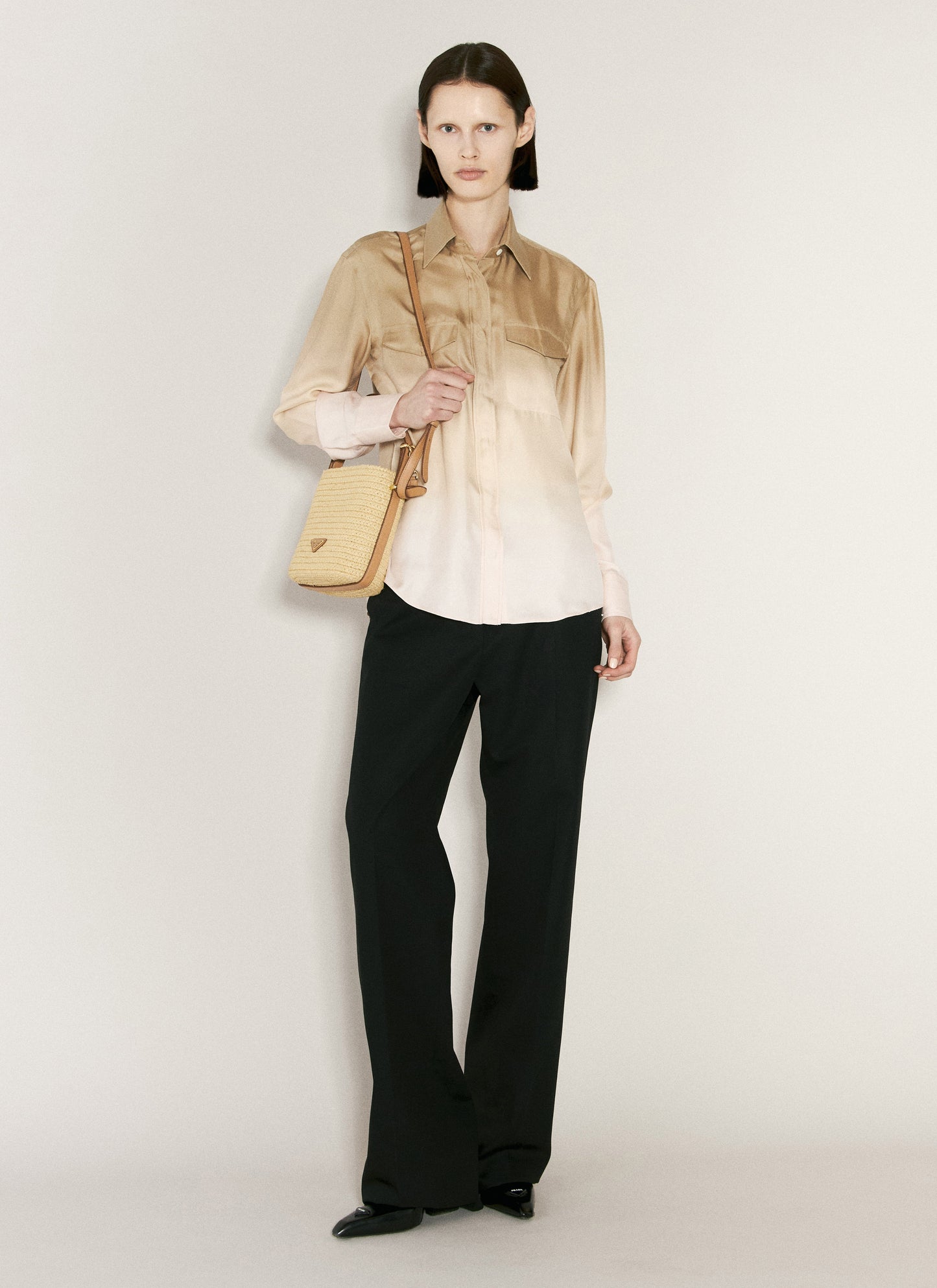 Prada Women Ombre Silk Shirt PRADA