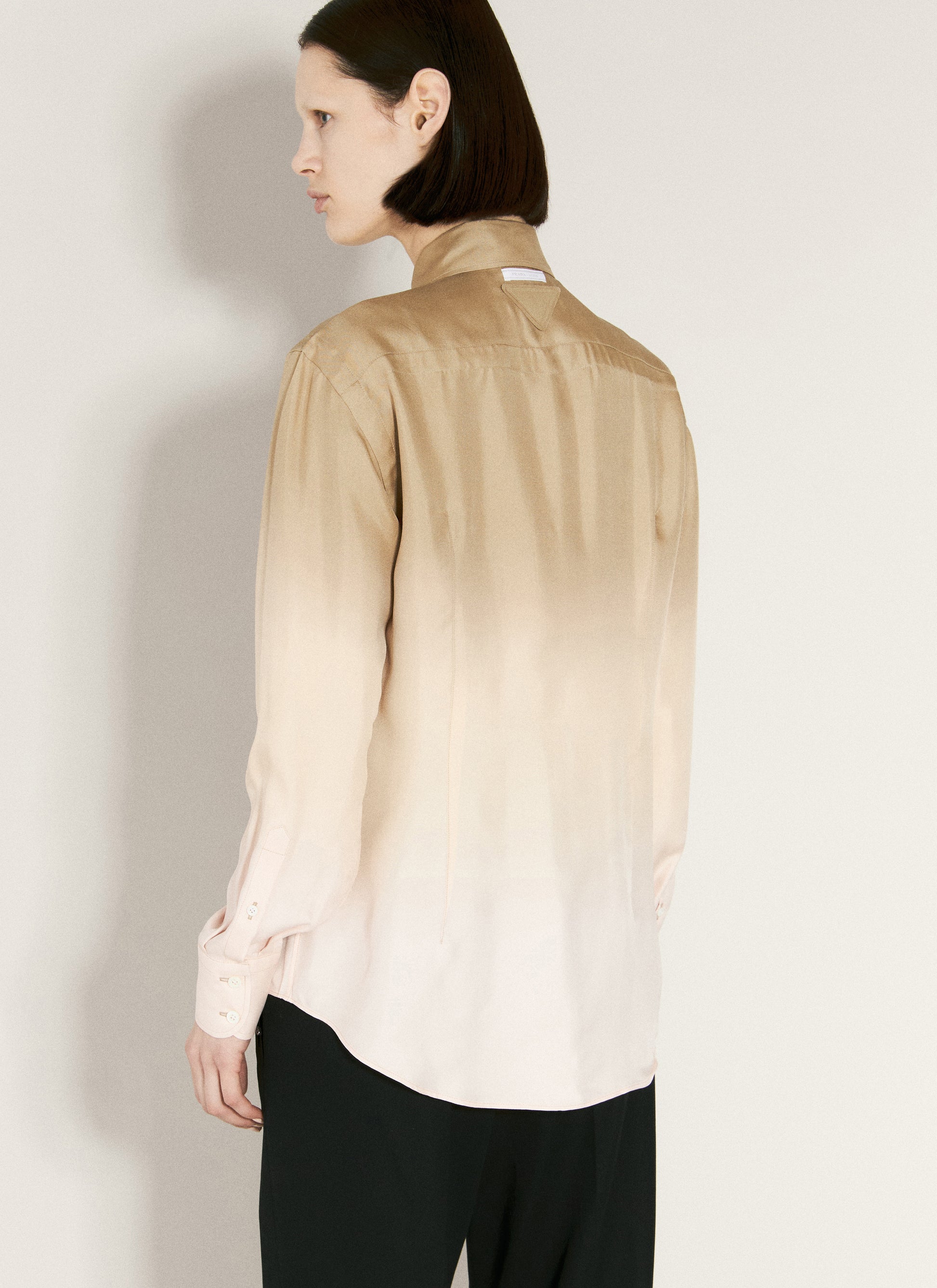 Prada Women Ombre Silk Shirt PRADA