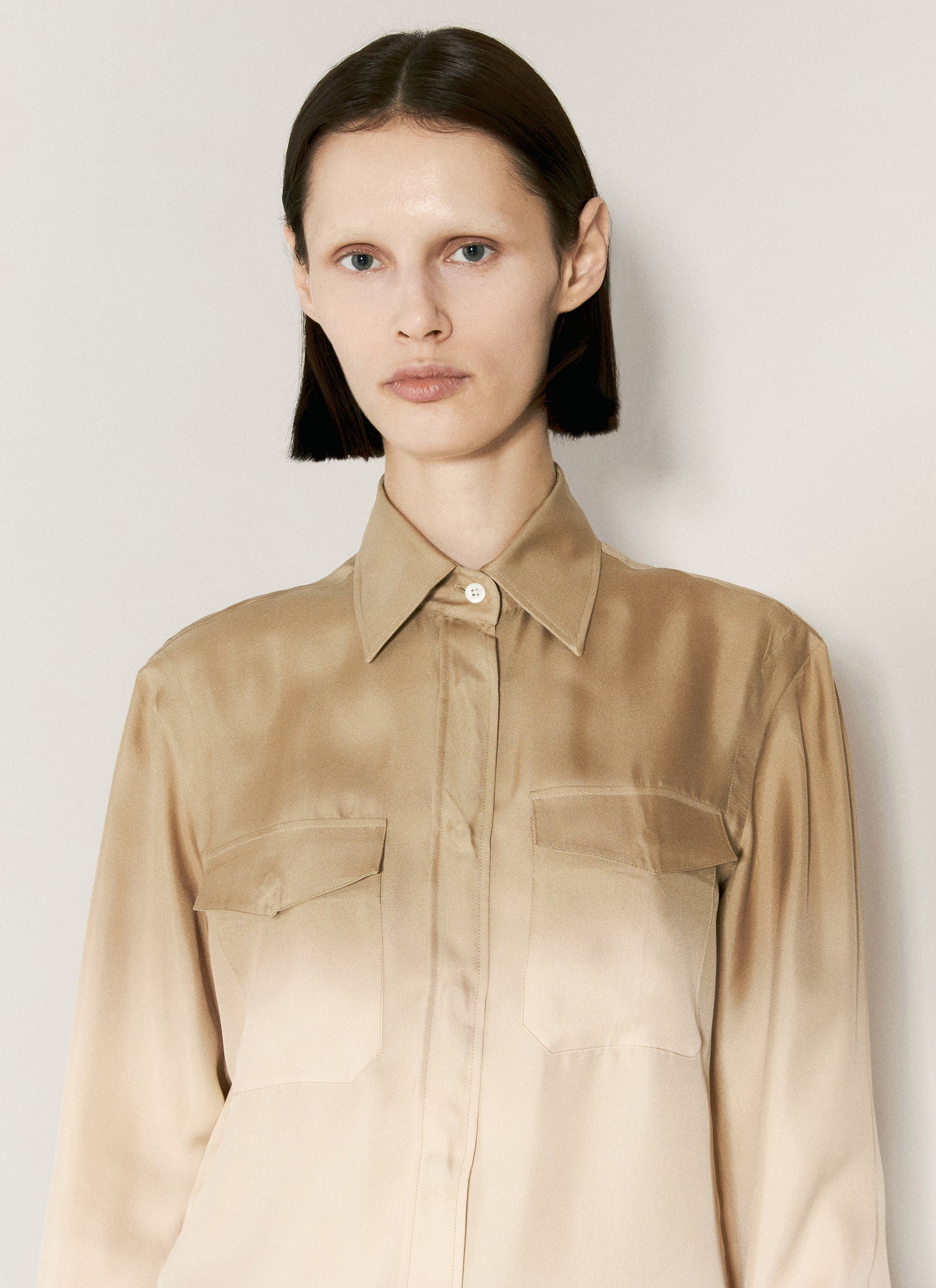 Prada Women Ombre Silk Shirt PRADA