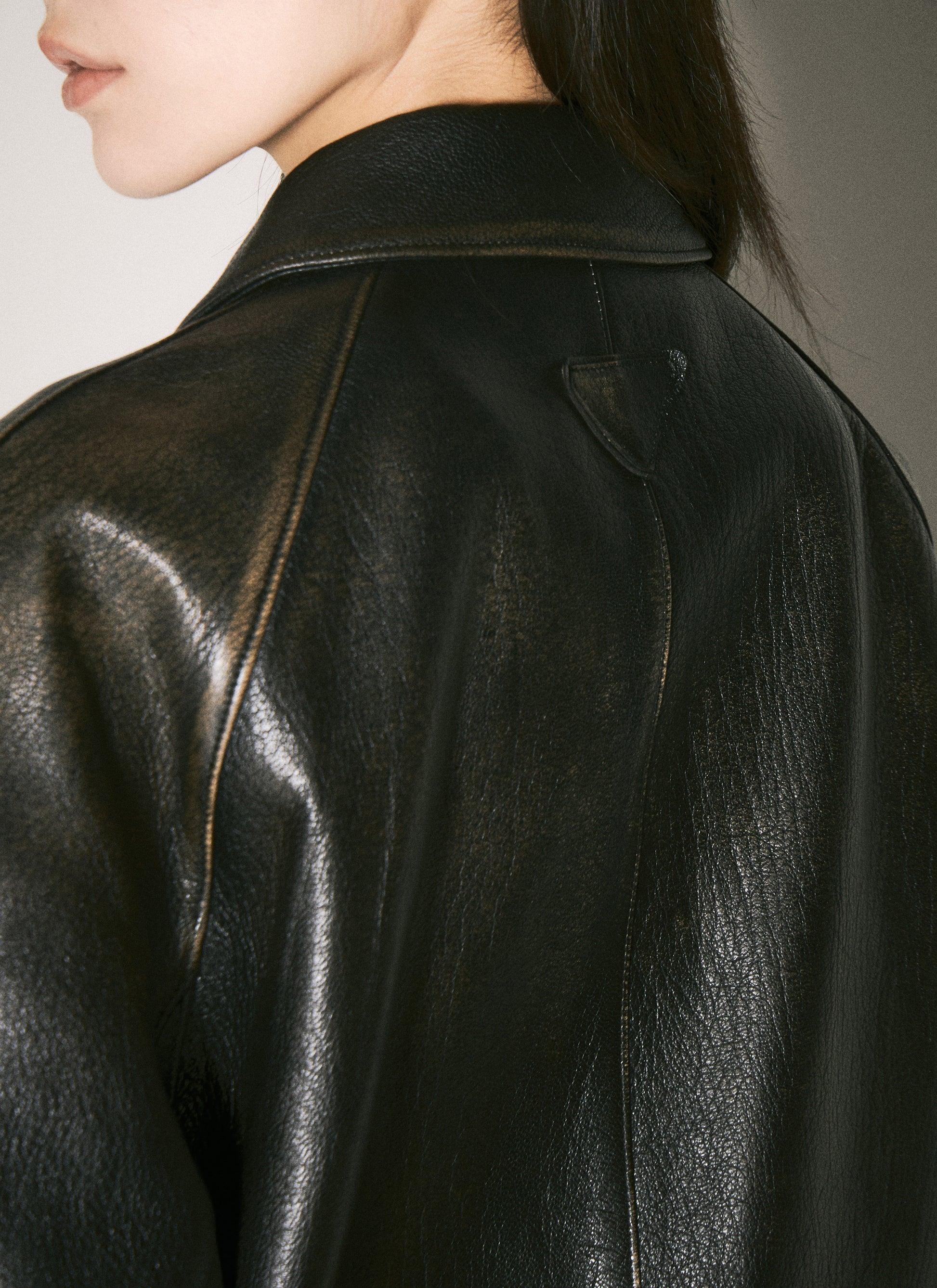 Prada Women Leather Blouson Jacket PRADA