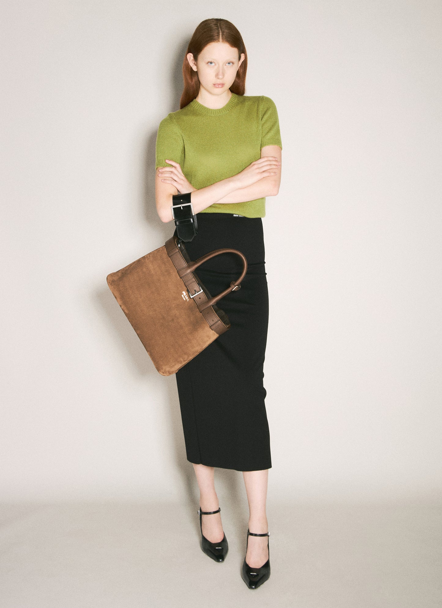 Prada Women Leather Wrist Strap PRADA