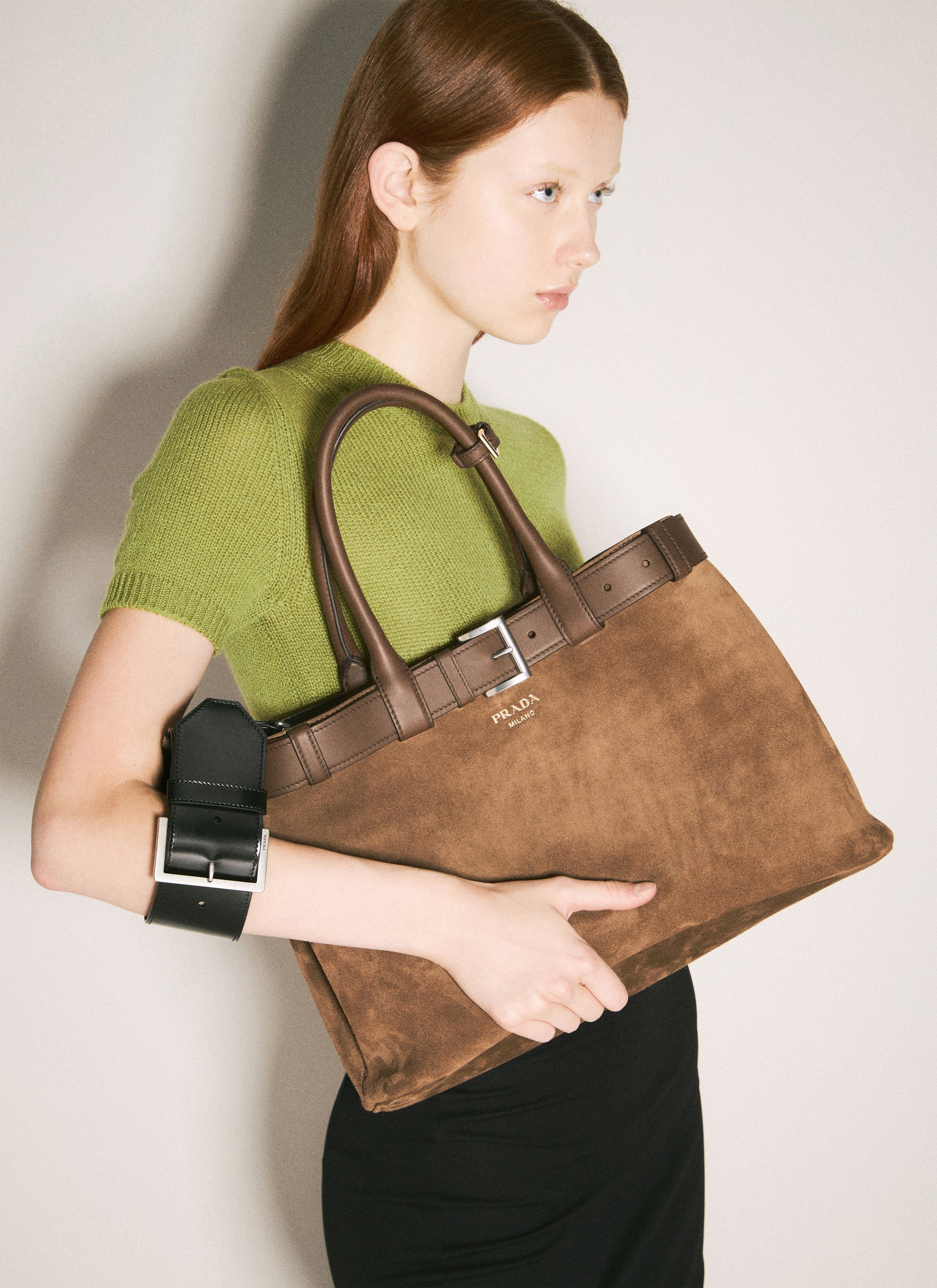 Prada Women Leather Wrist Strap PRADA