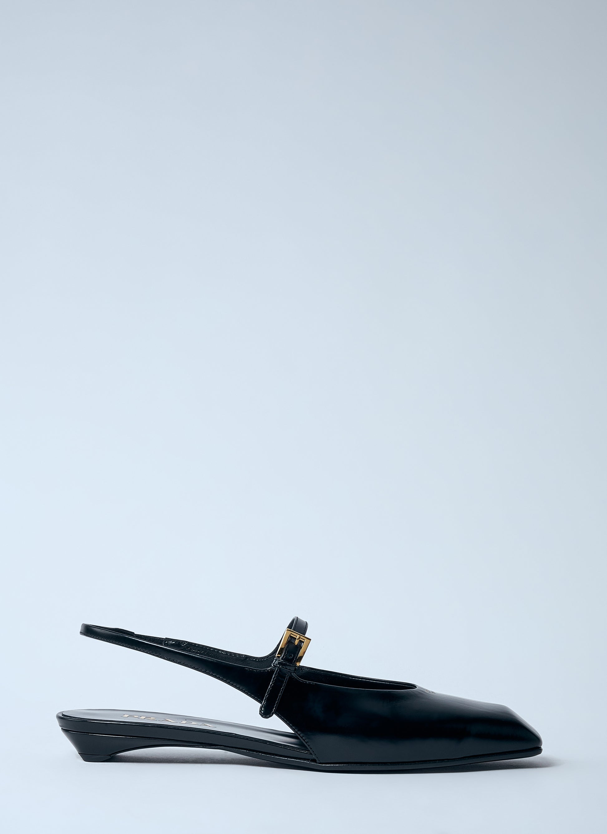 Prada Women Leather Slingback Ballerina Pumps PRADA