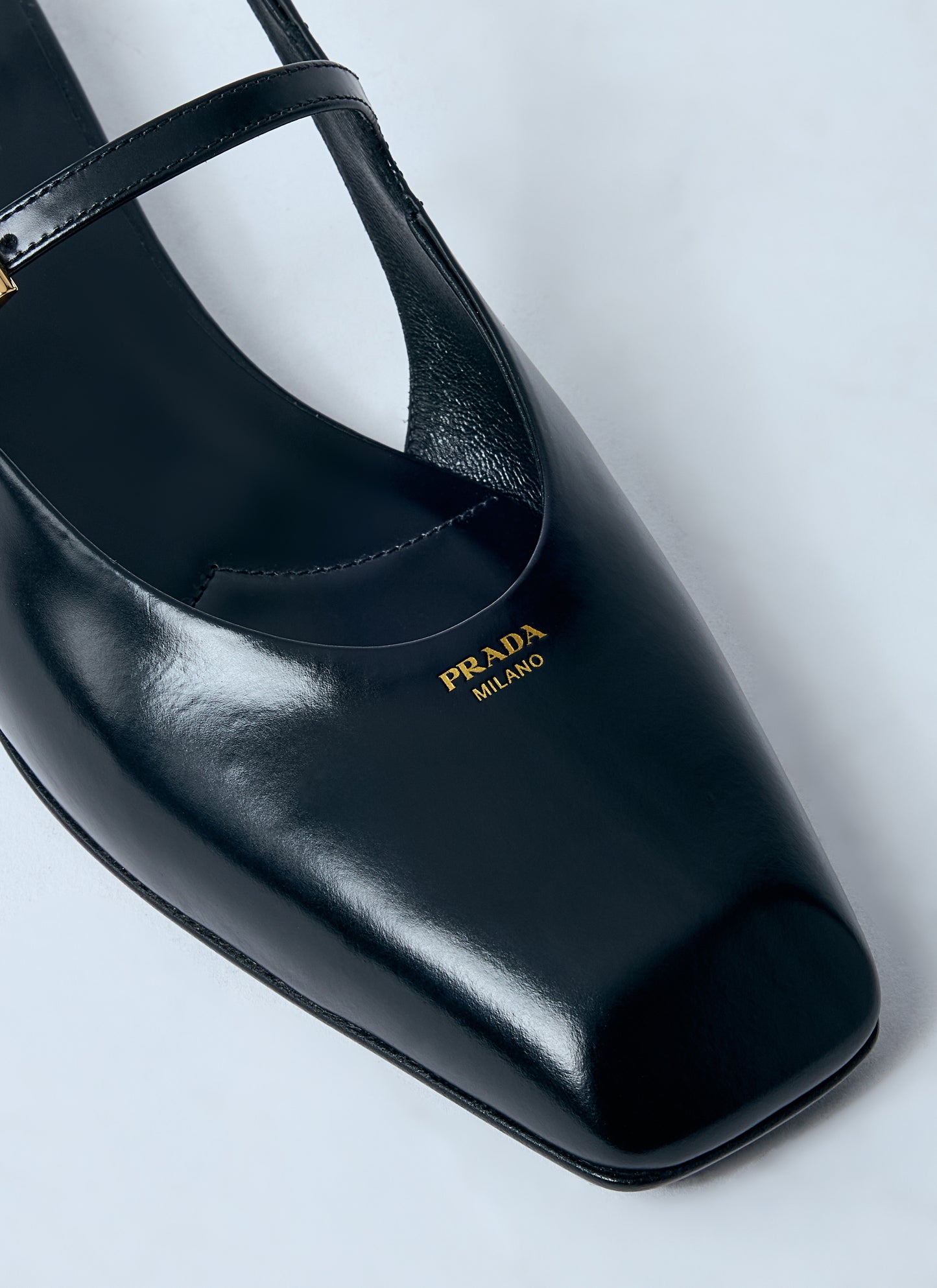 Prada Women Leather Slingback Ballerina Pumps PRADA