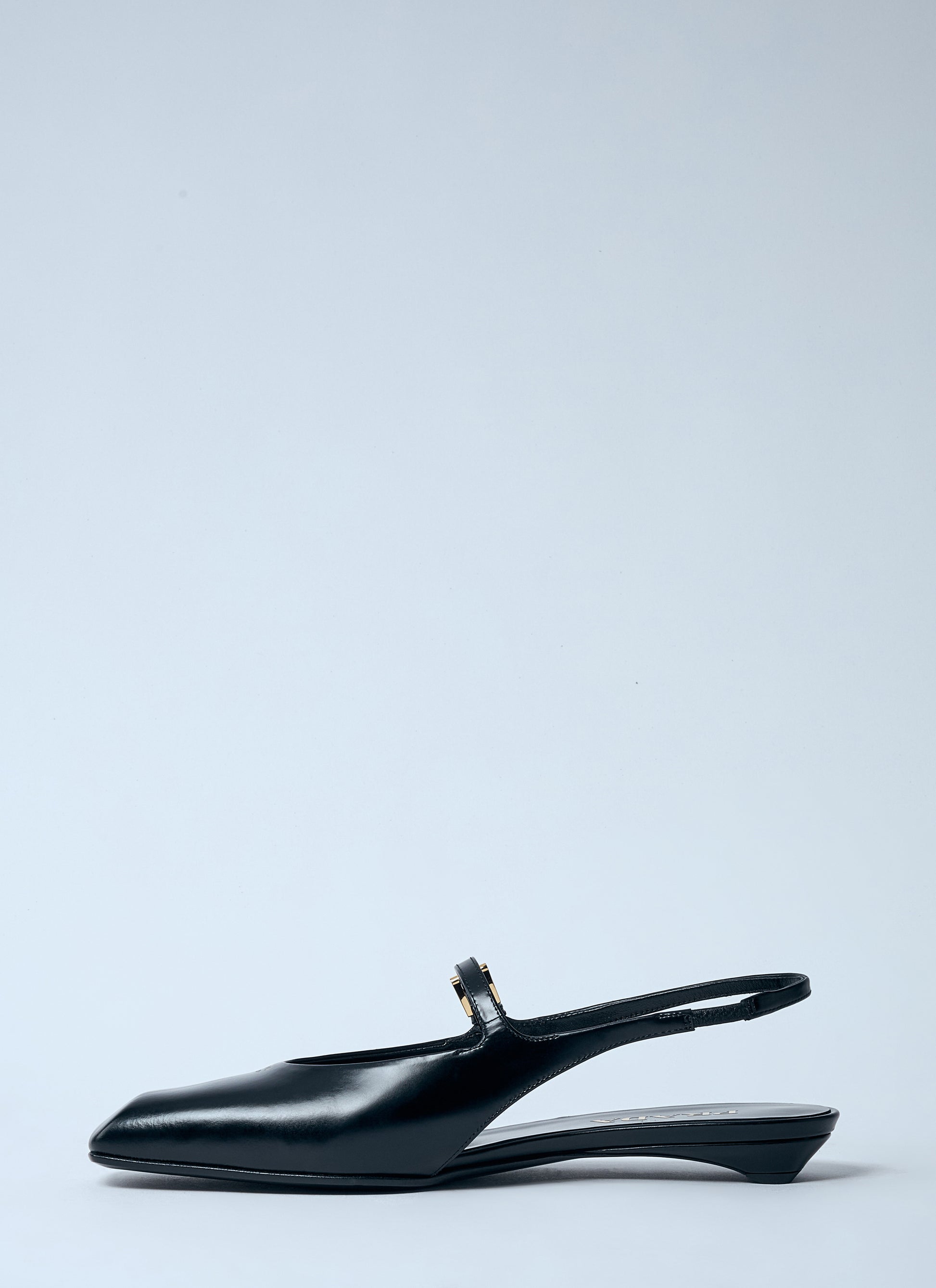 Prada Women Leather Slingback Ballerina Pumps PRADA