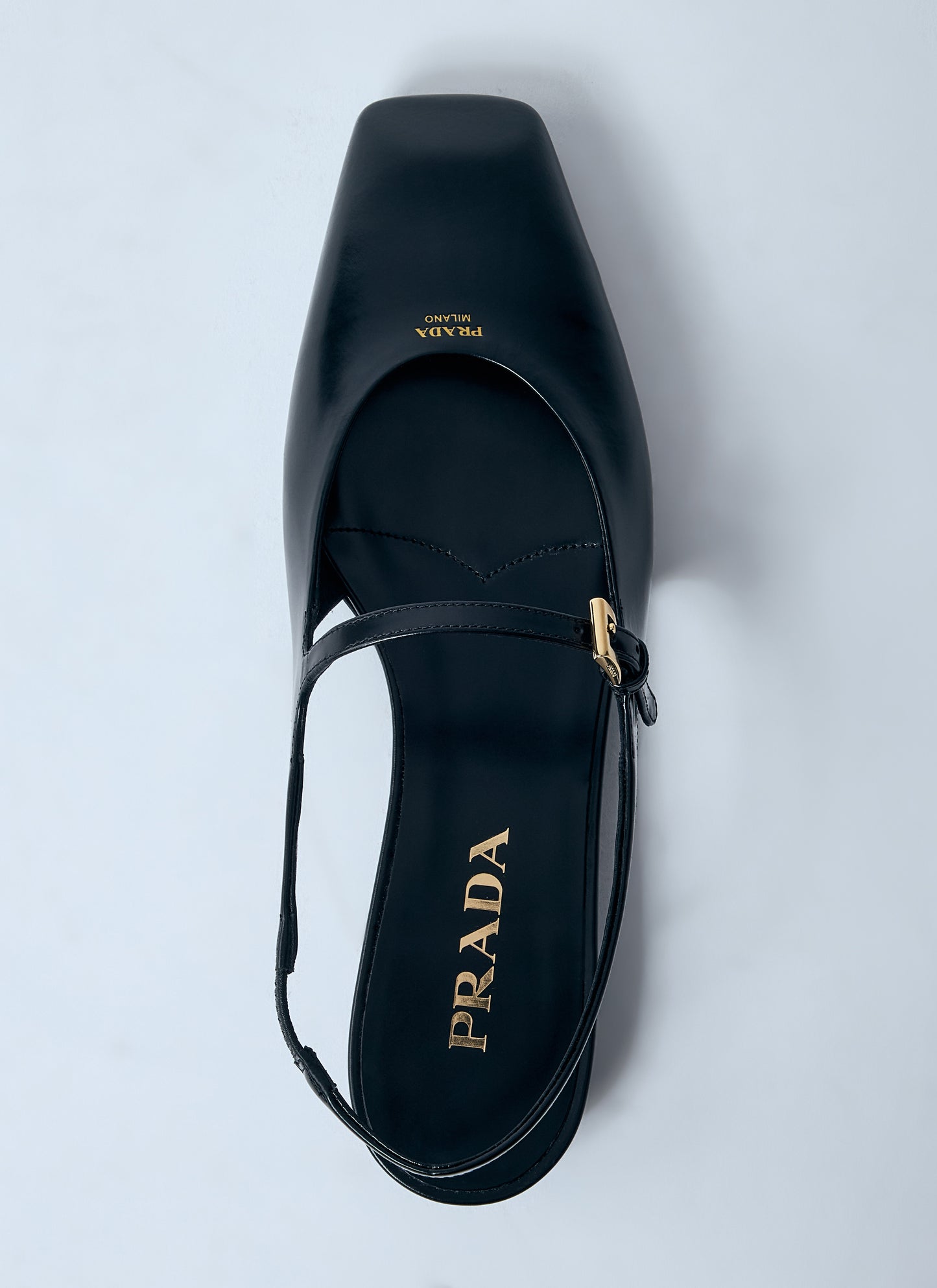 Prada Women Leather Slingback Ballerina Pumps PRADA