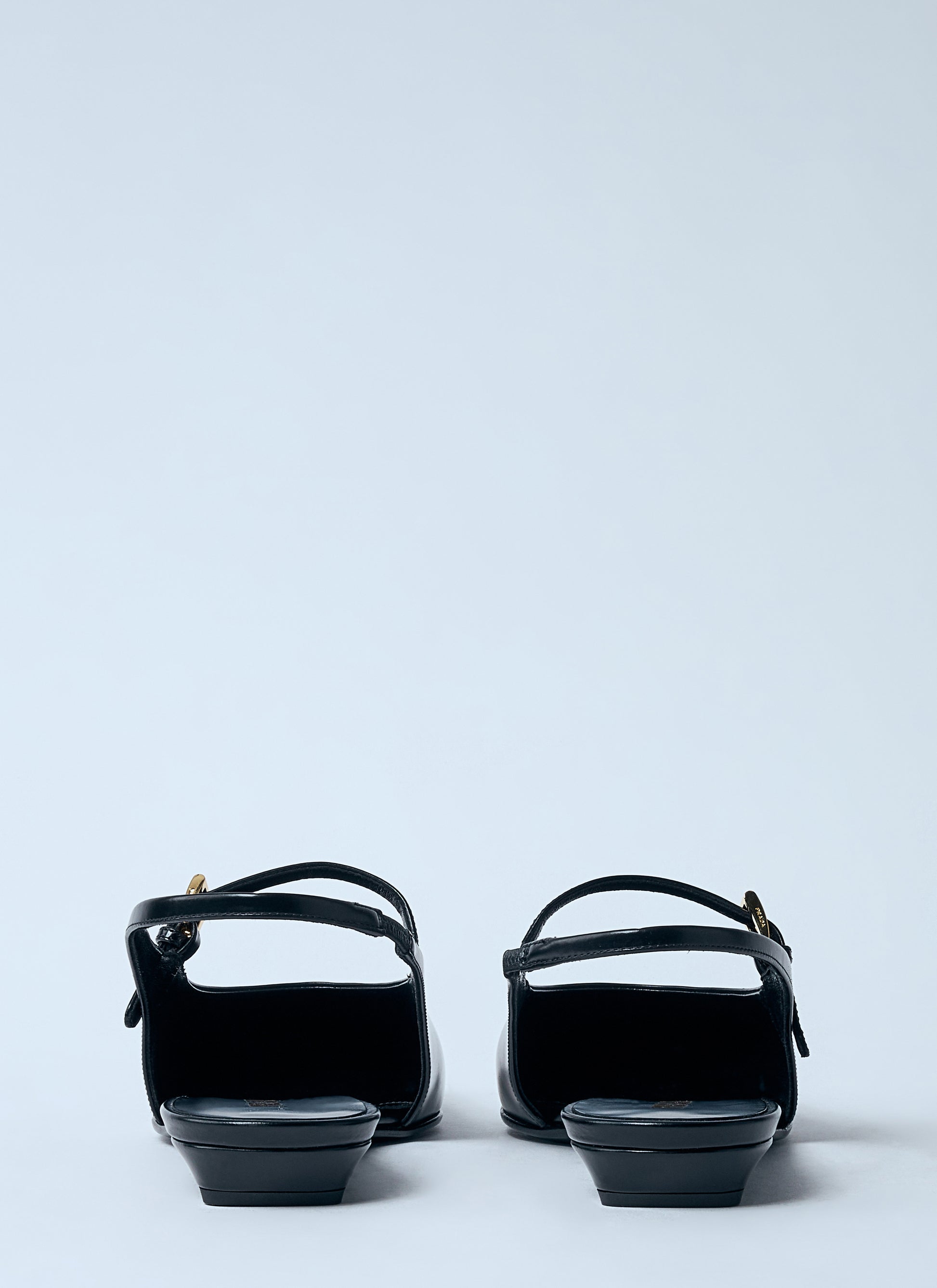 Prada Women Leather Slingback Ballerina Pumps PRADA