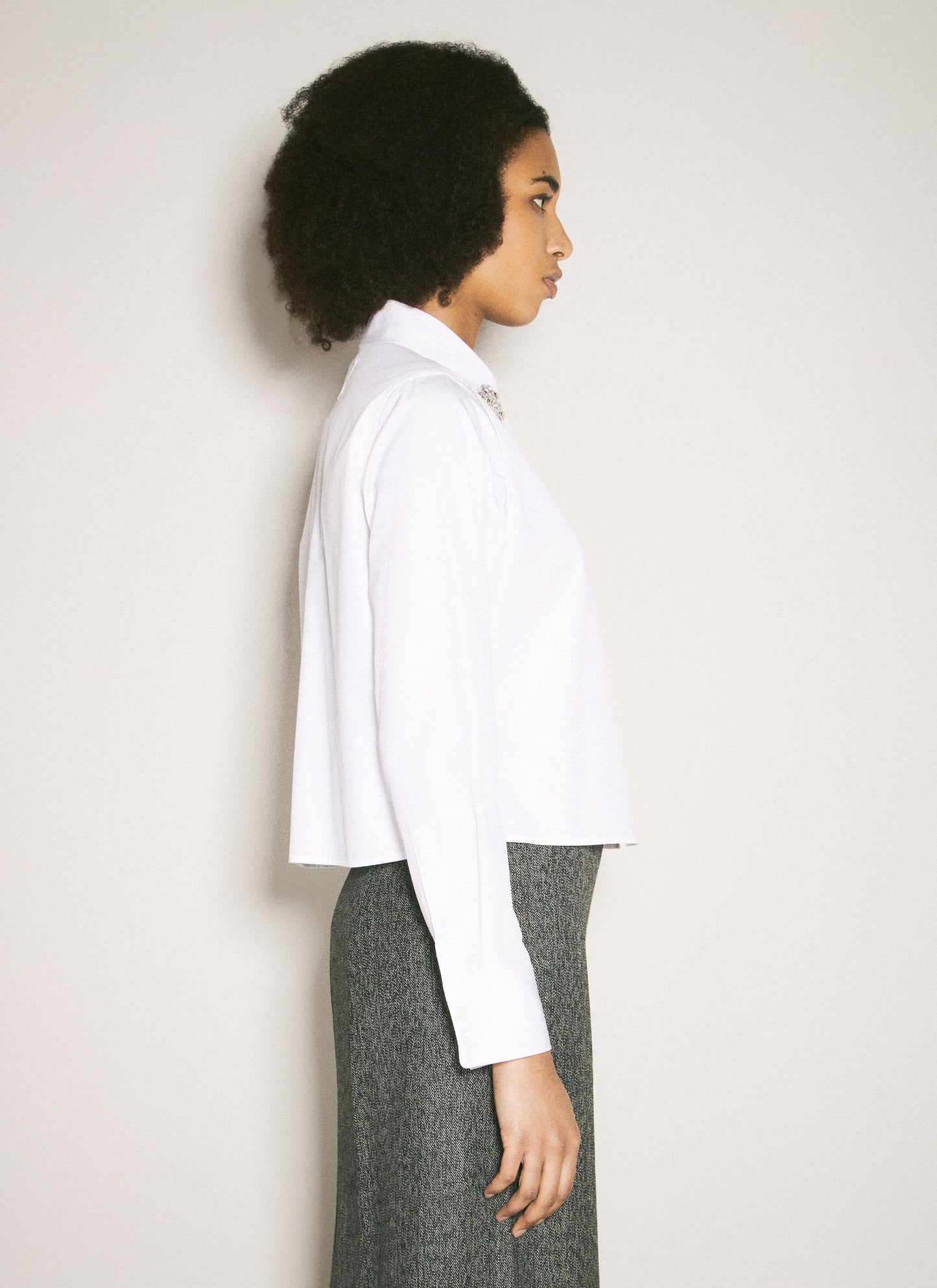 Prada Women Embroidered Poplin Shirt PRADA