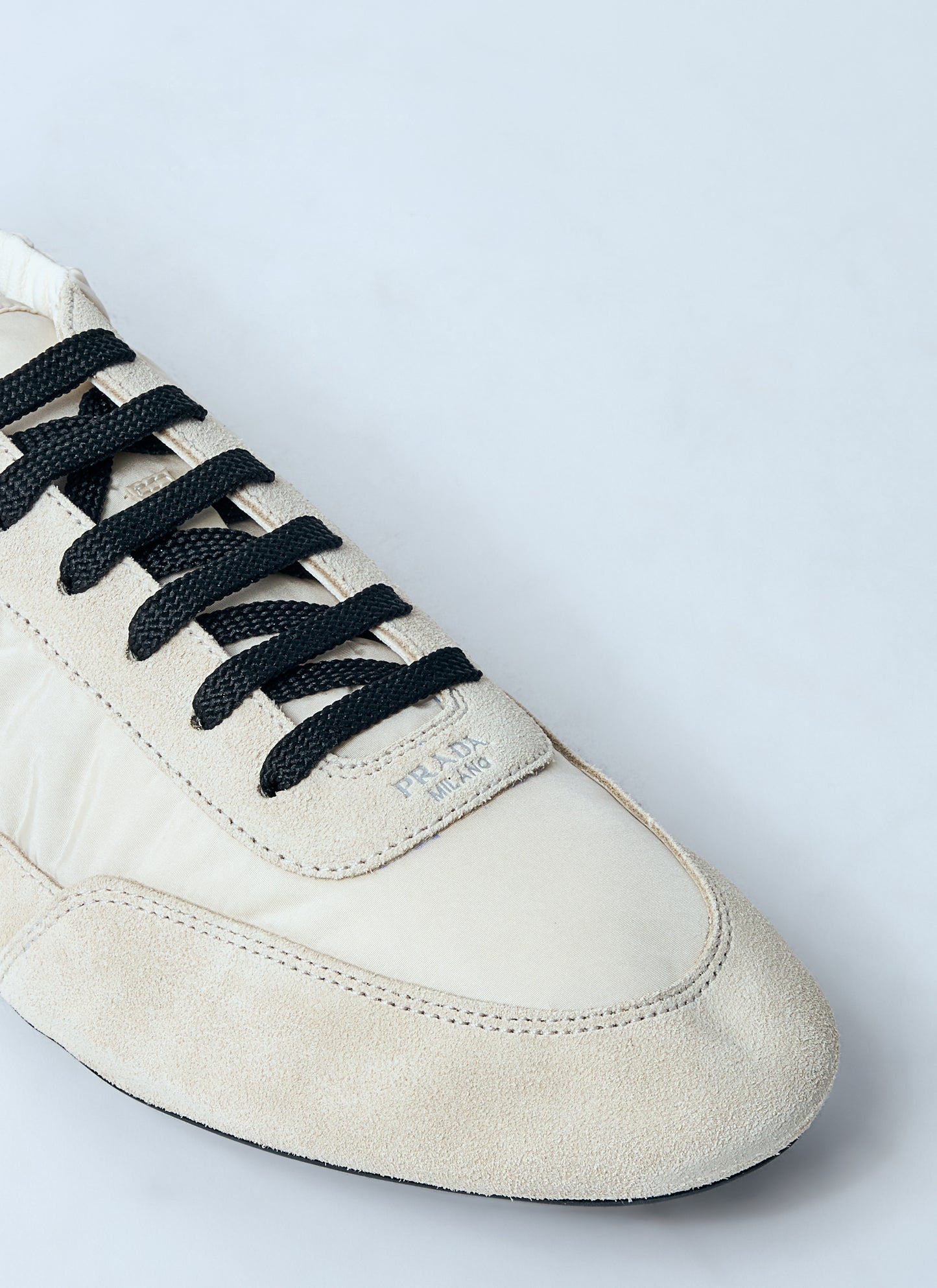 Prada Women Collapse Re-Nylon And Suede Sneakers PRADA