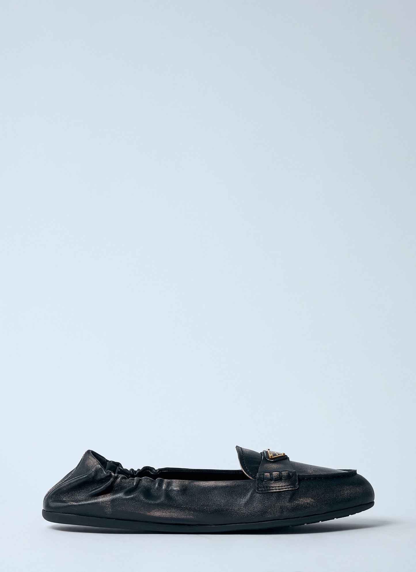 Prada Women Logo Plaque Loafters PRADA