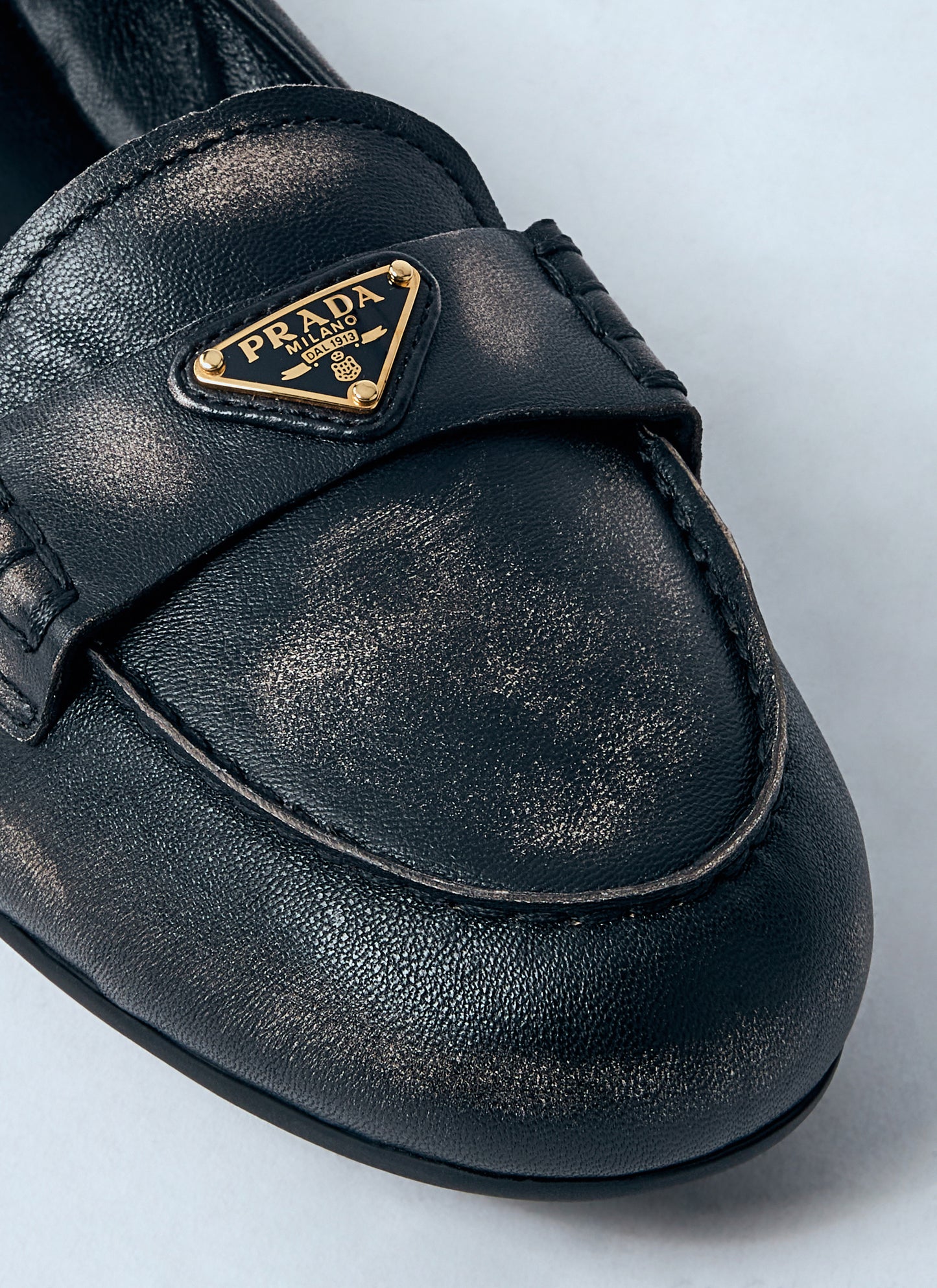 Prada Women Logo Plaque Loafters PRADA