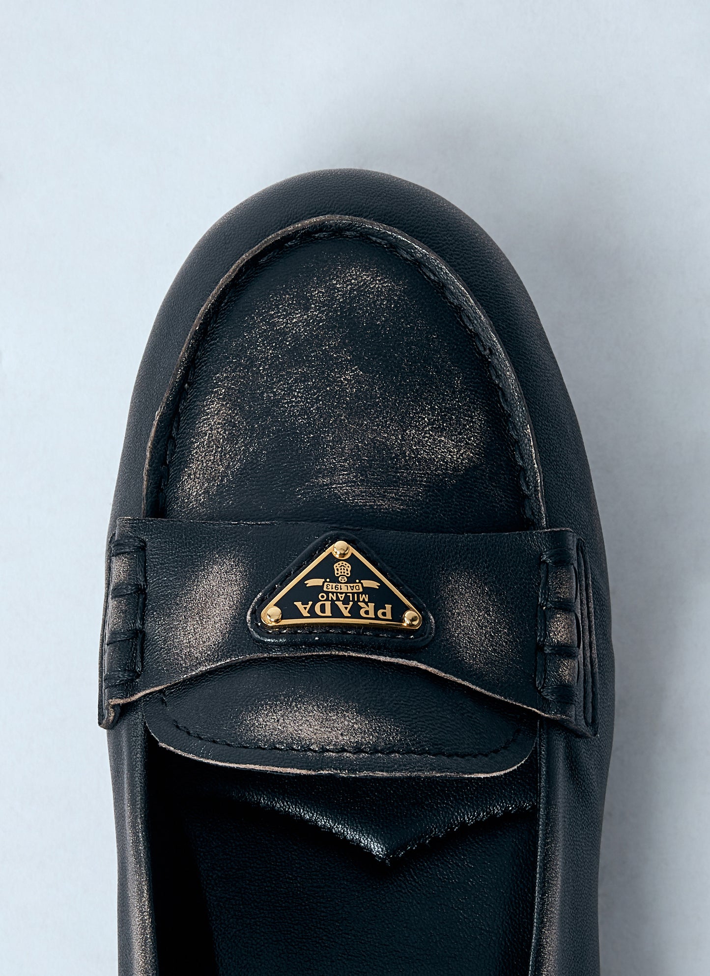 Prada Women Logo Plaque Loafters PRADA