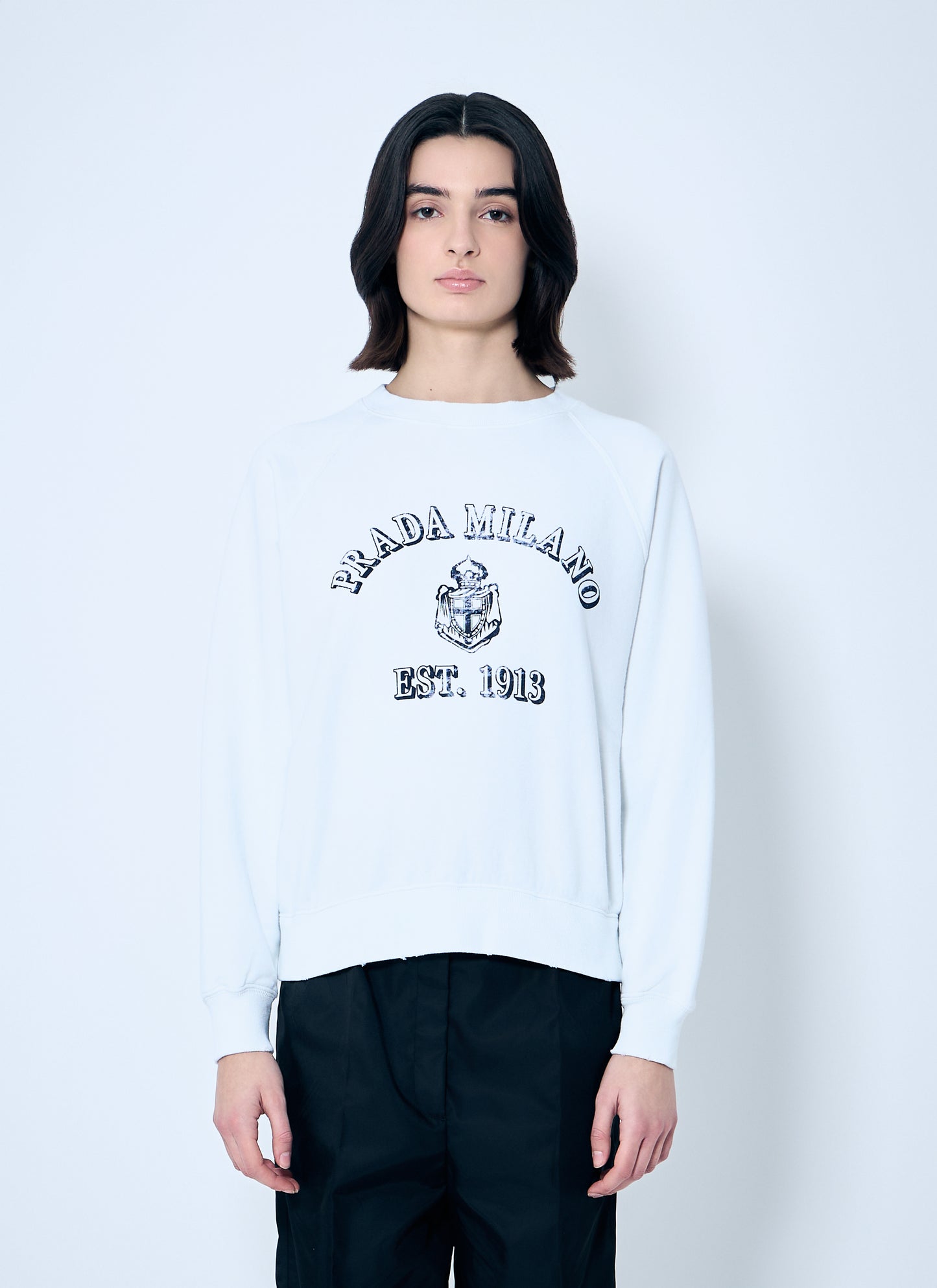 Prada Women Logo Print Sweatshirt PRADA