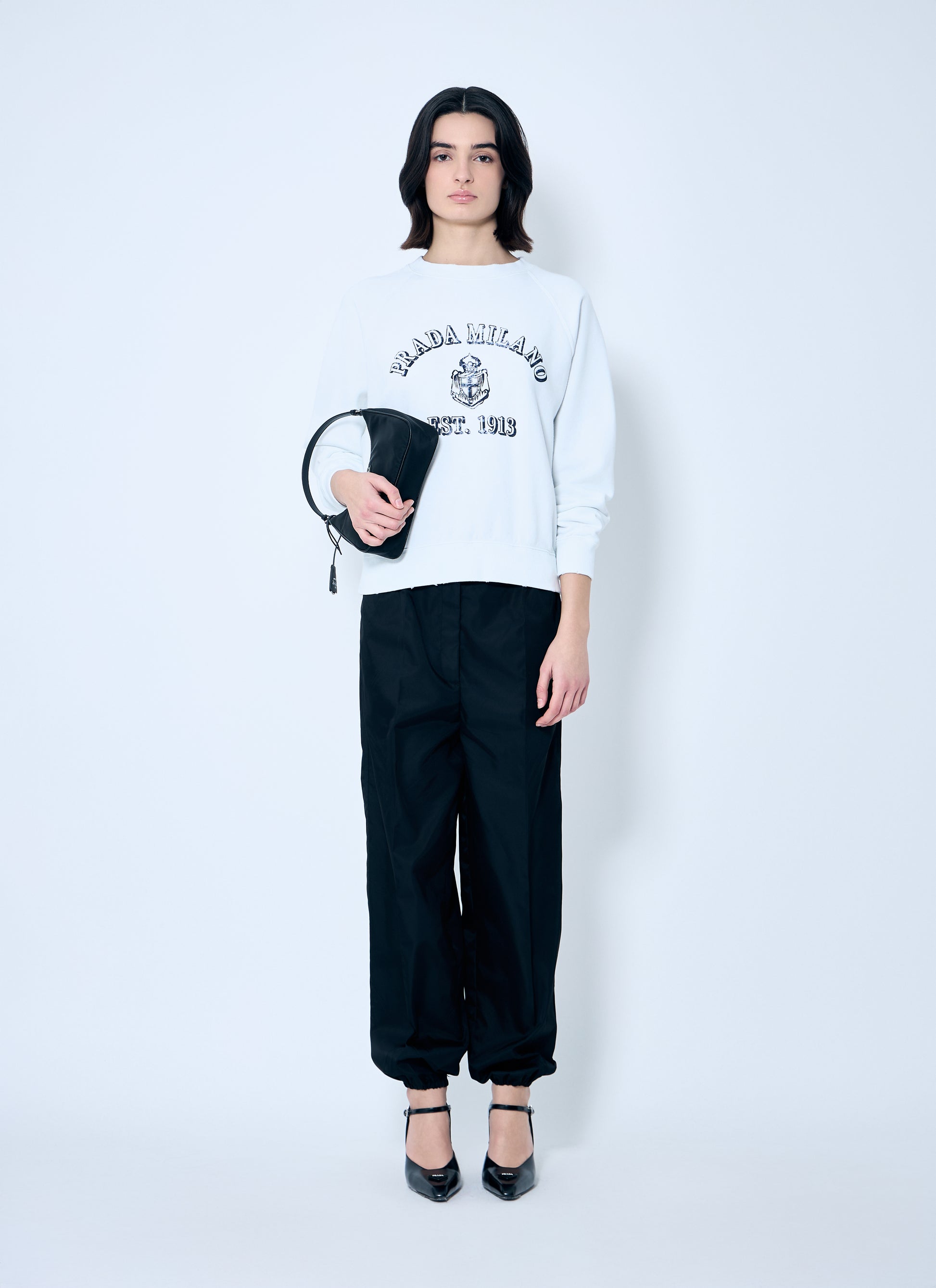 Prada Women Logo Print Sweatshirt PRADA