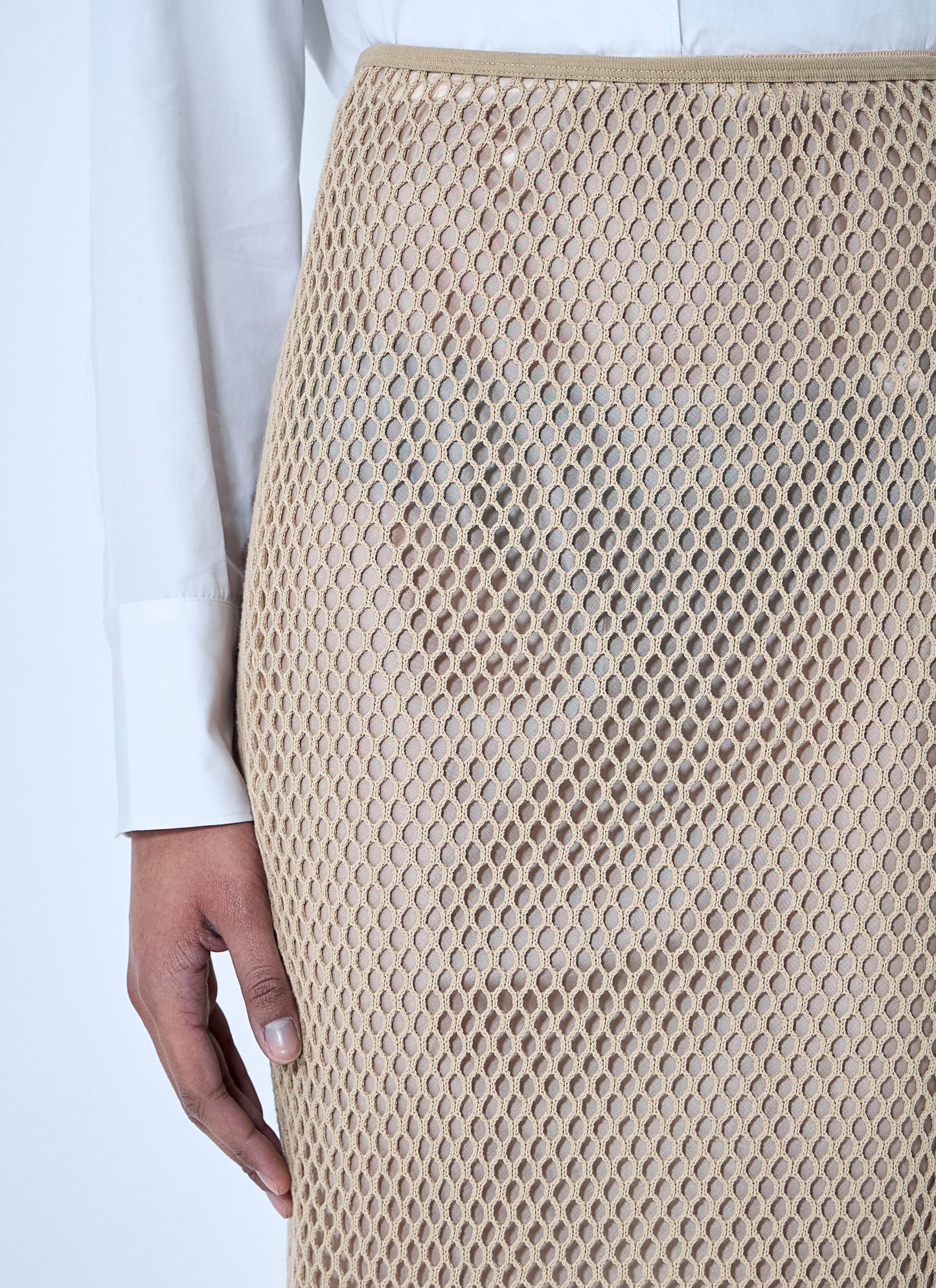 Prada Women Crochet Midi Skirt PRADA