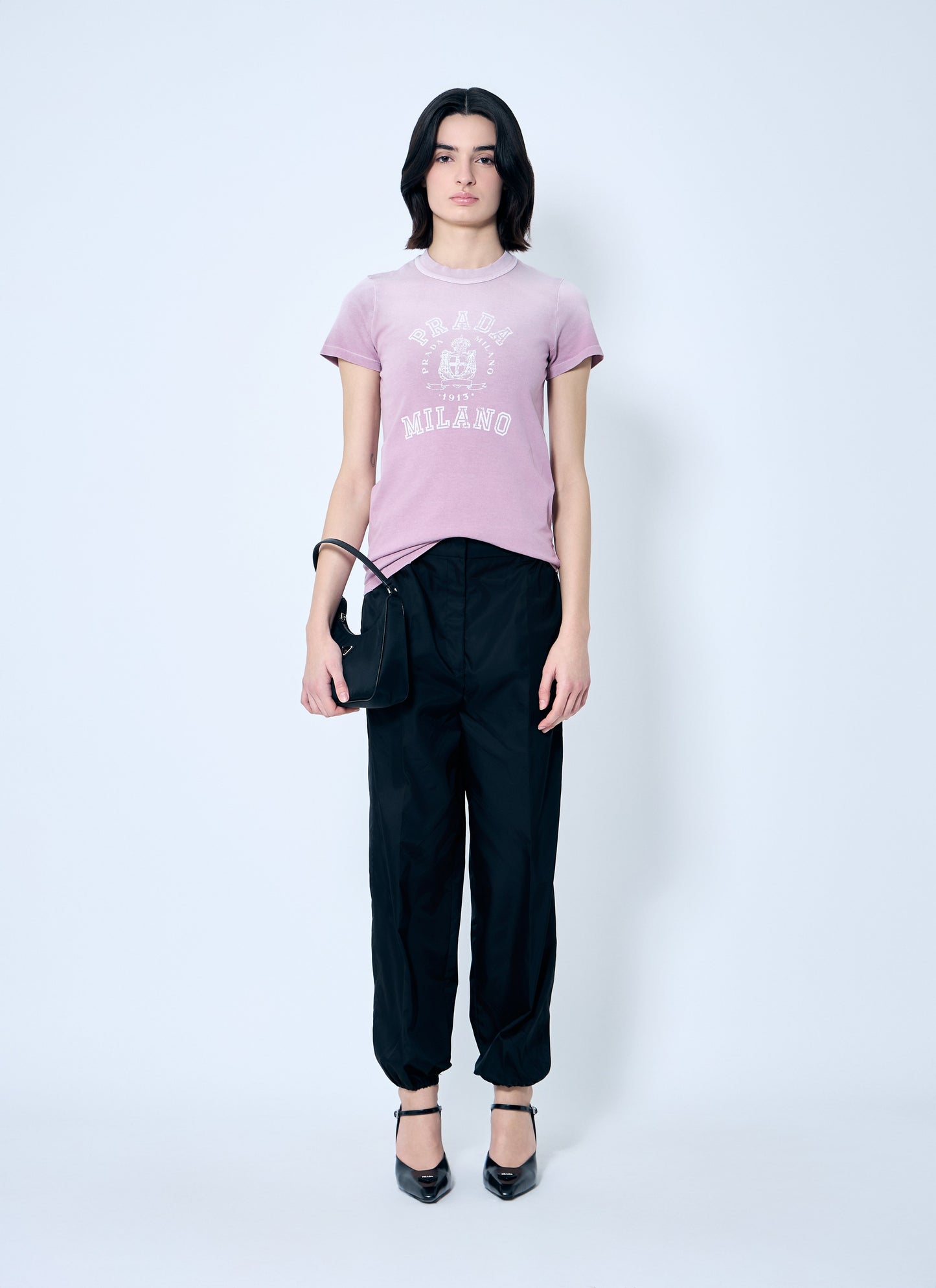 Prada Women Logo Print T-Shirt PRADA